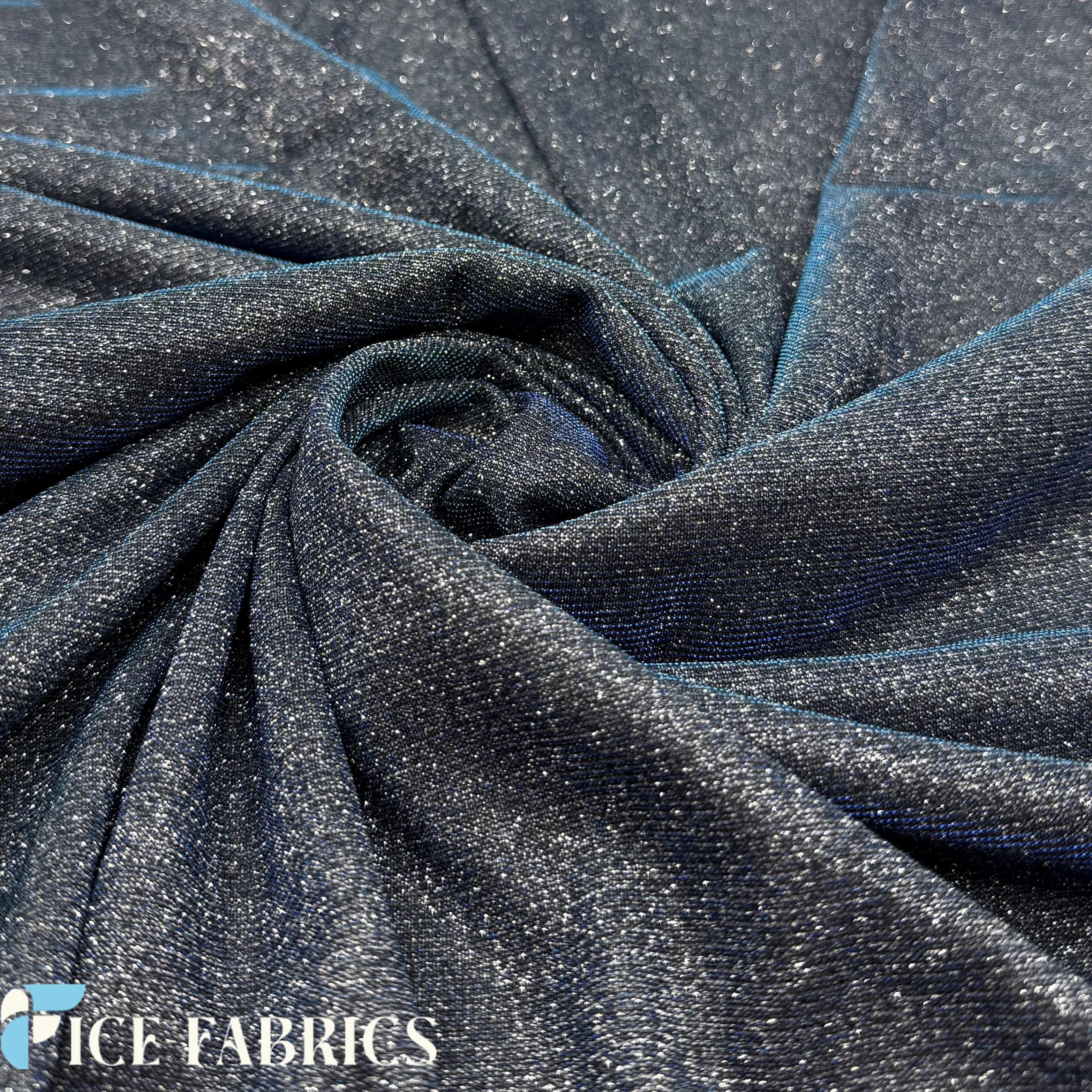 Lurex Sparkle Glitter Knit Spandex Fabric