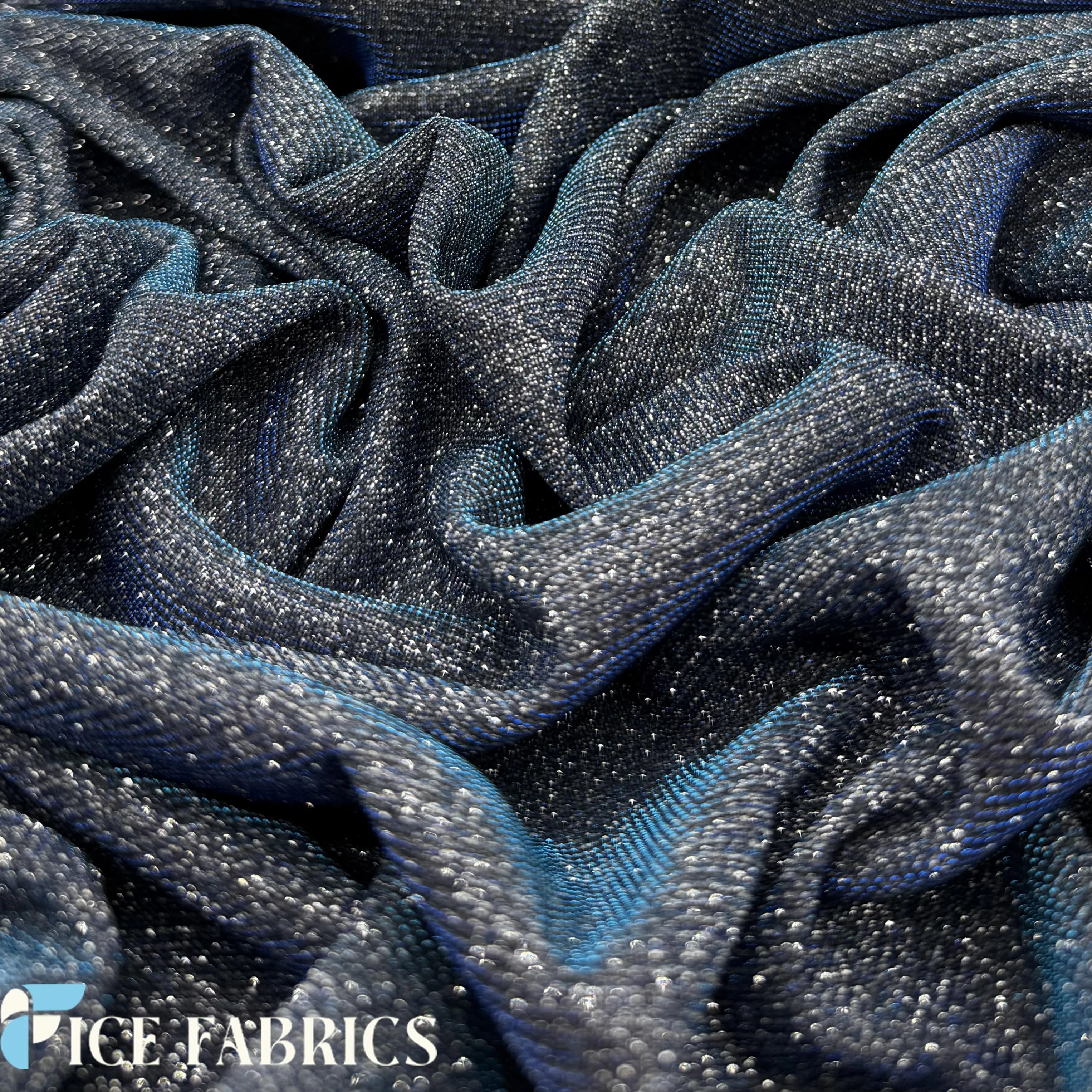 Lurex Sparkle Glitter Knit Spandex Fabric