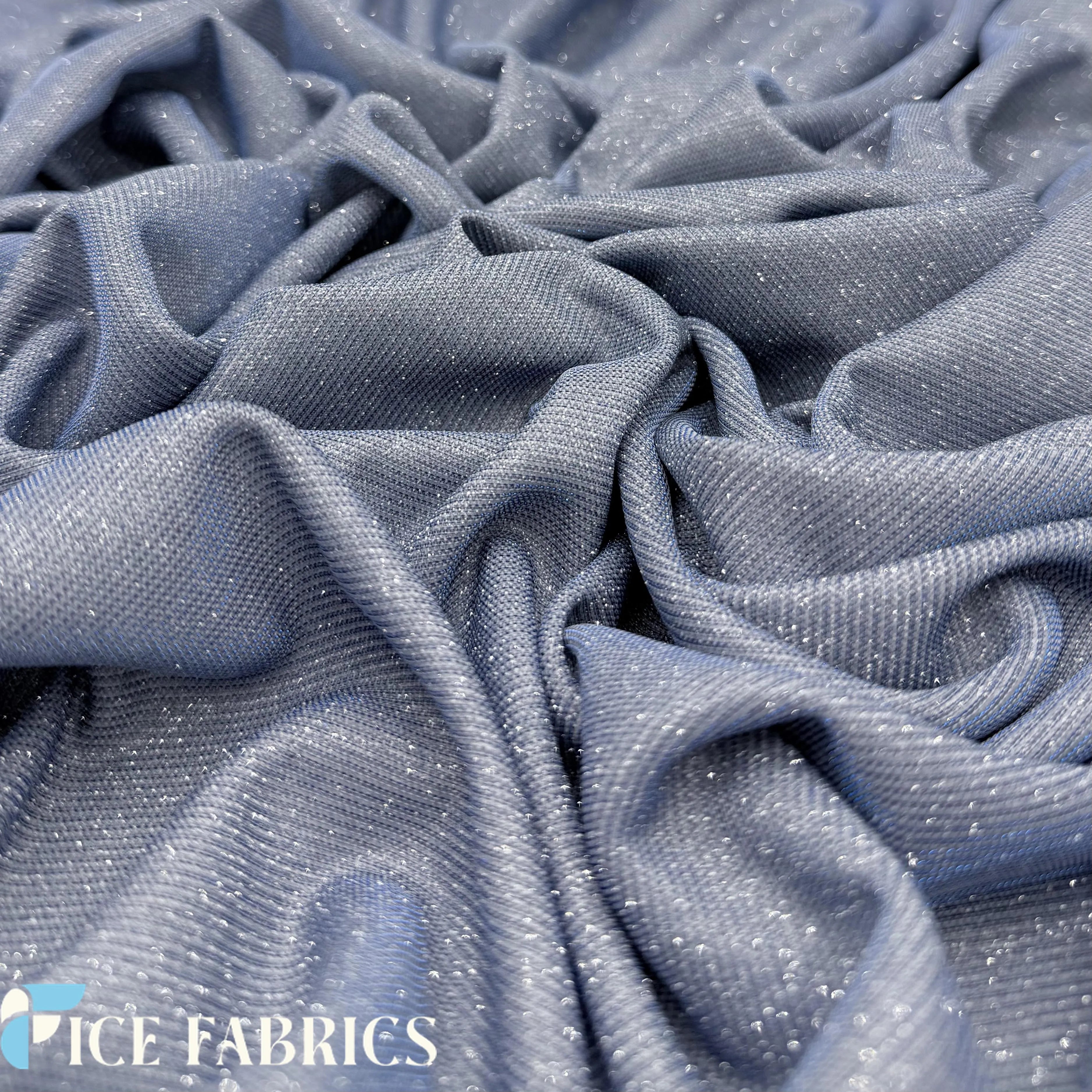 Lurex Sparkle Glitter Knit Spandex Fabric