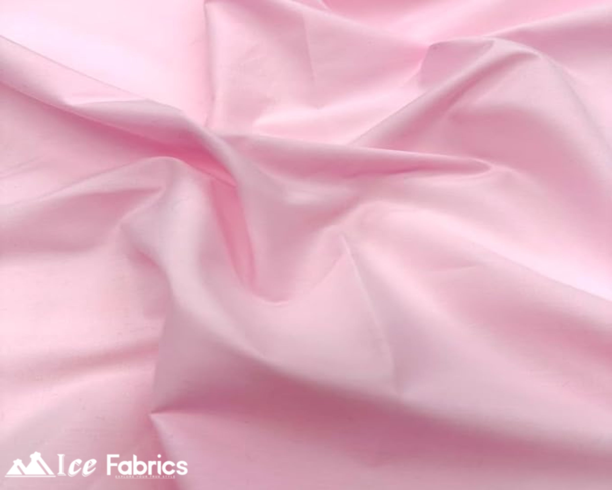 Pink Broadcloth Polyester Cotton Fabric | Poly Cotton Fabric