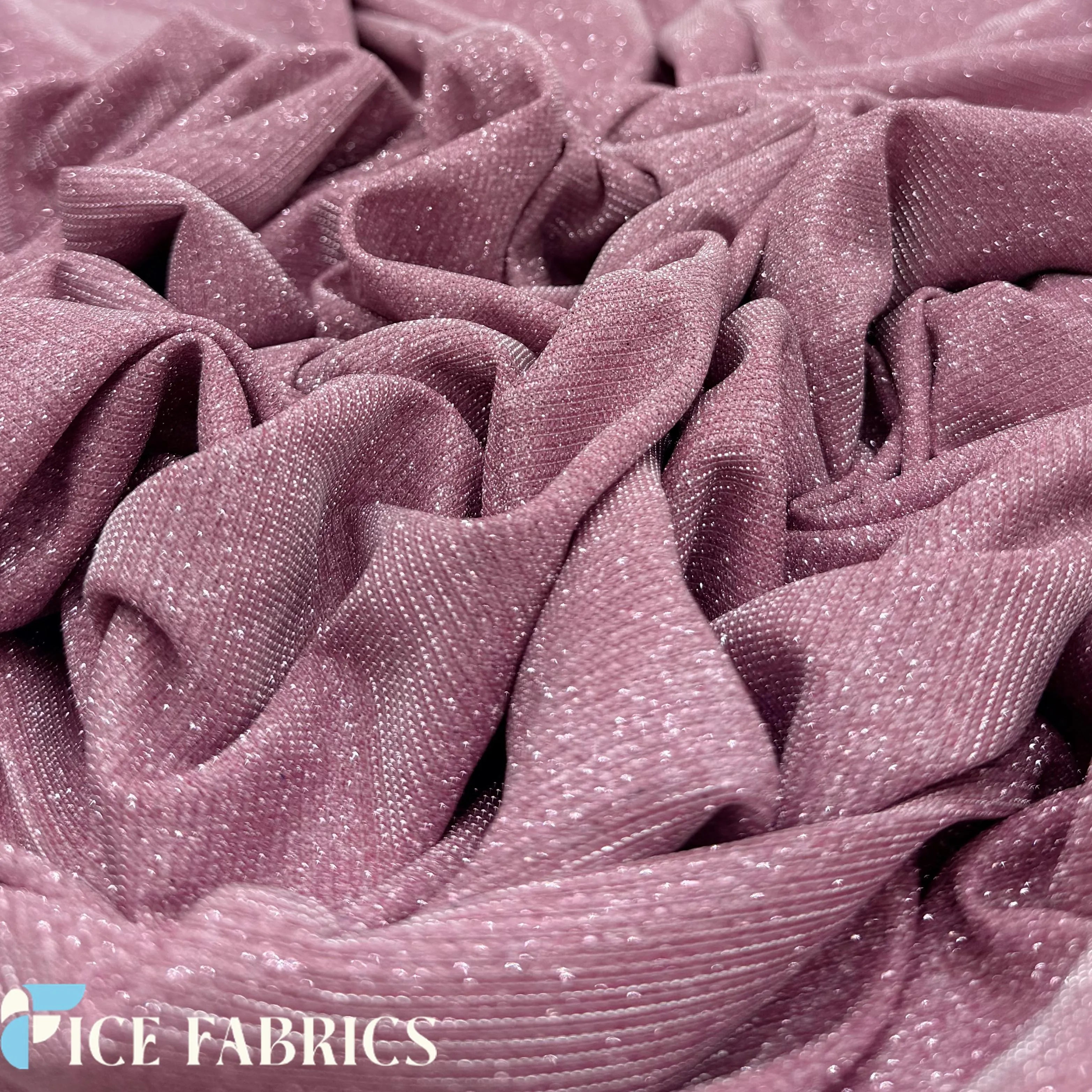 Lurex Sparkle Glitter Knit Spandex Fabric