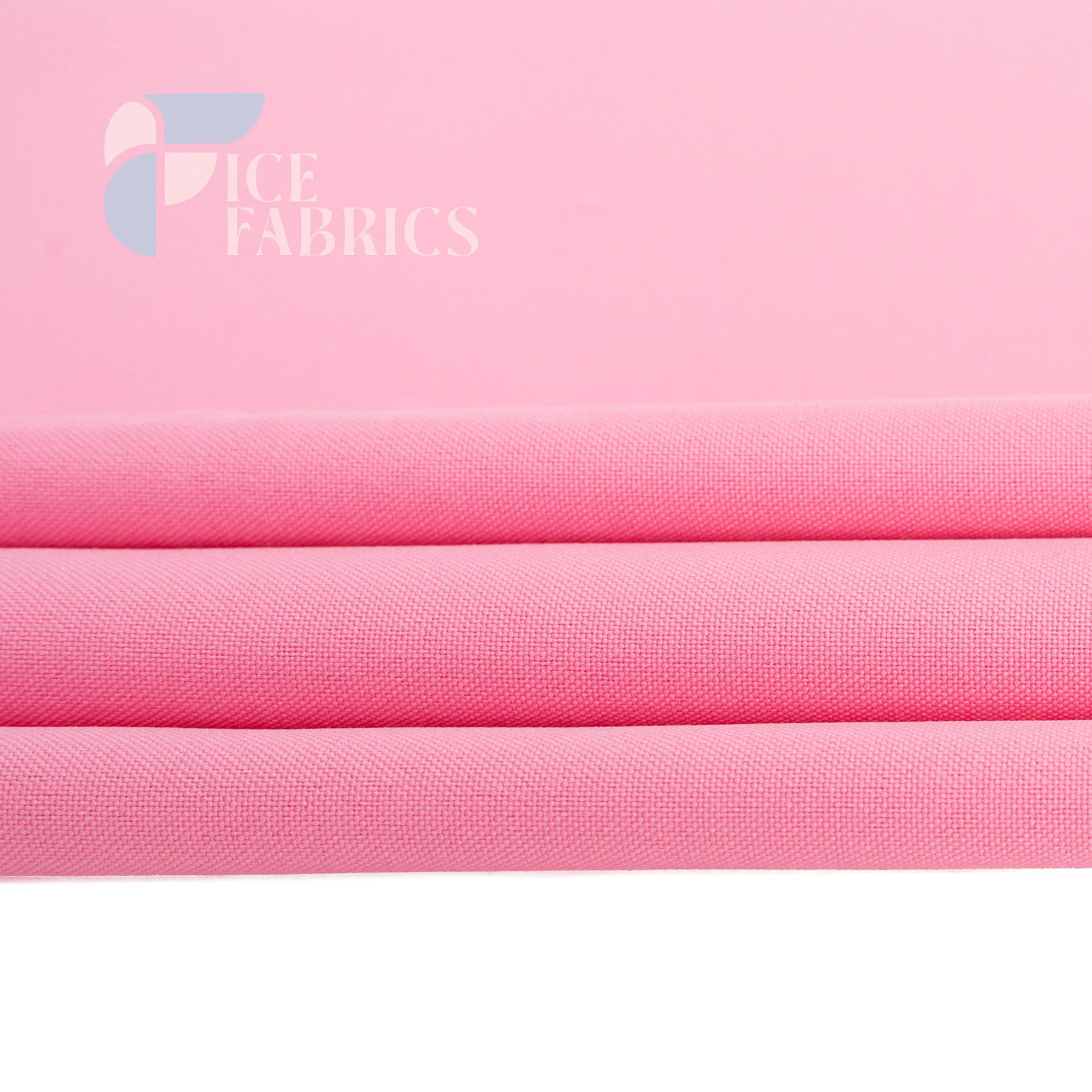 Pink Solid Poly Poplin Fabric By The Yard