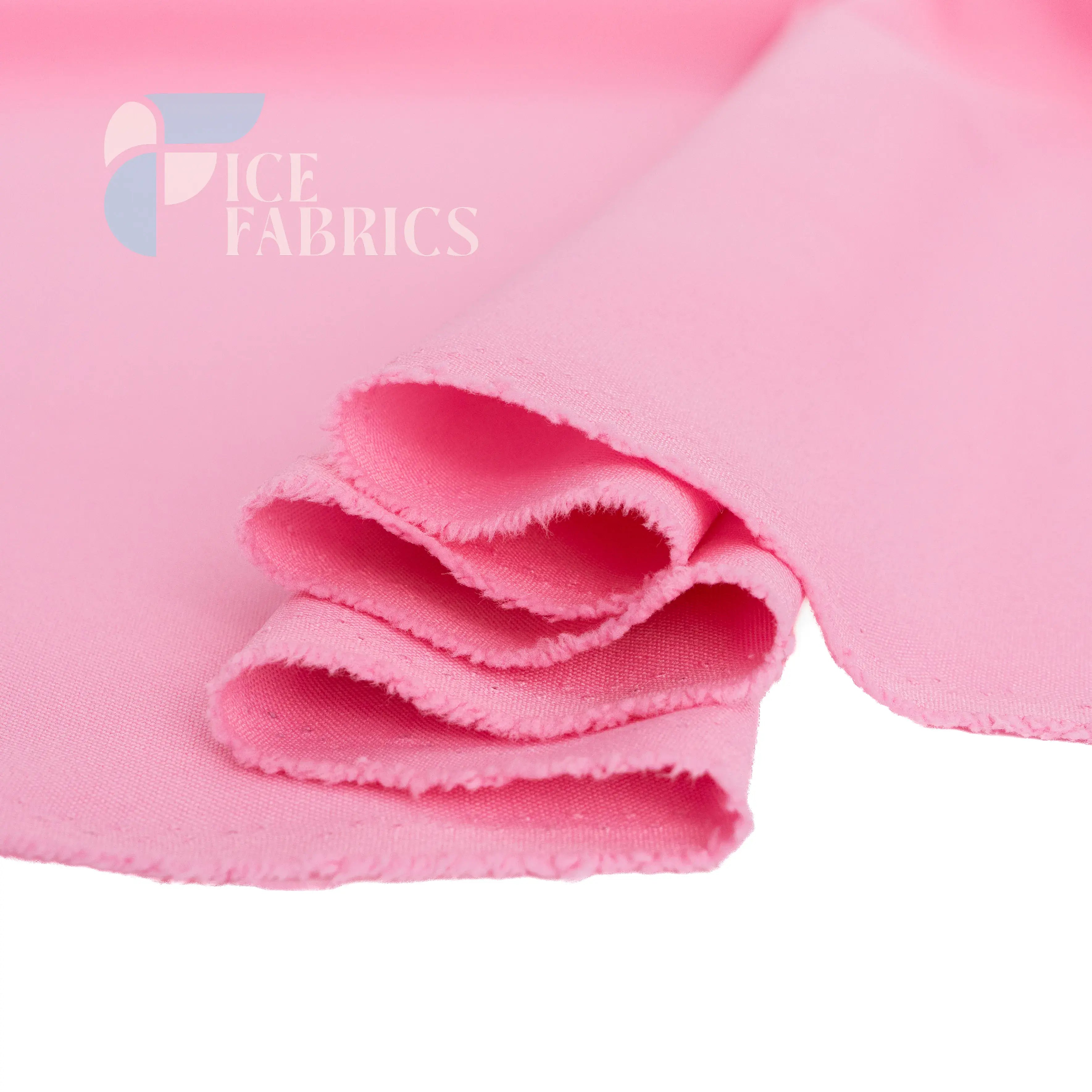 Pink Solid Poly Poplin Fabric By The Yard
