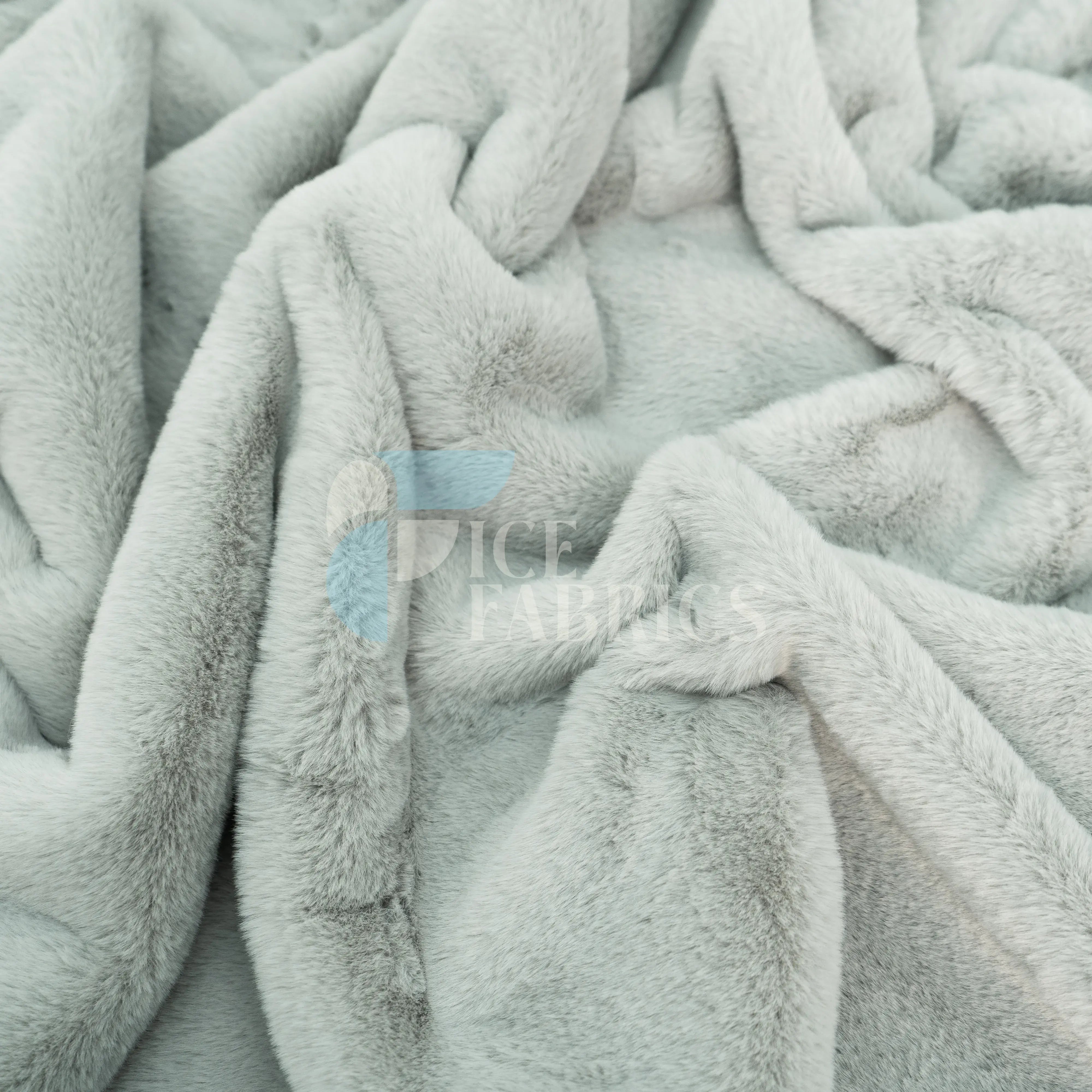 Platinum Faux Fur Bunny Minky Fabric | BunnySoft