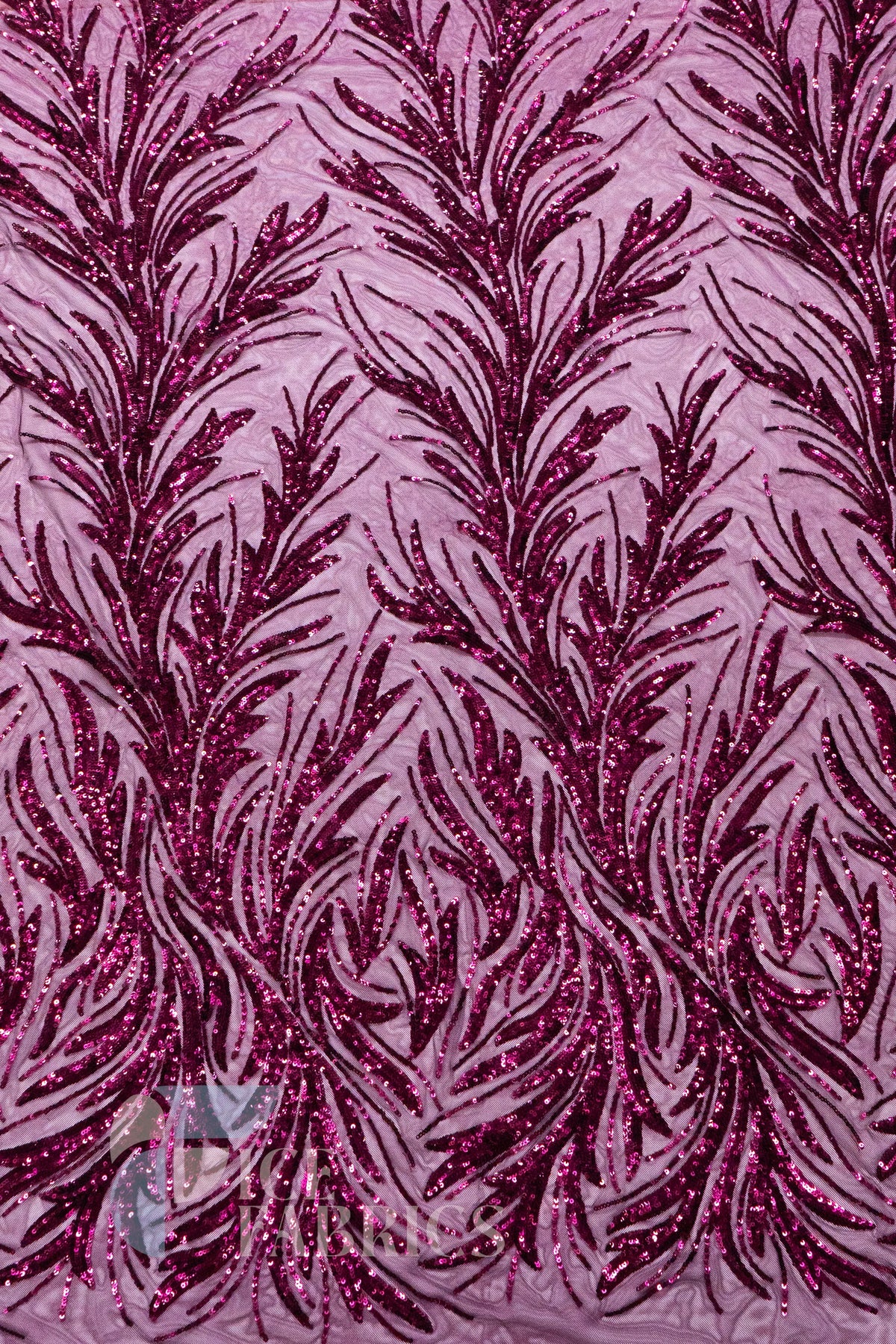 Flame 4 Way Stretch Sequin Spandex Fabric