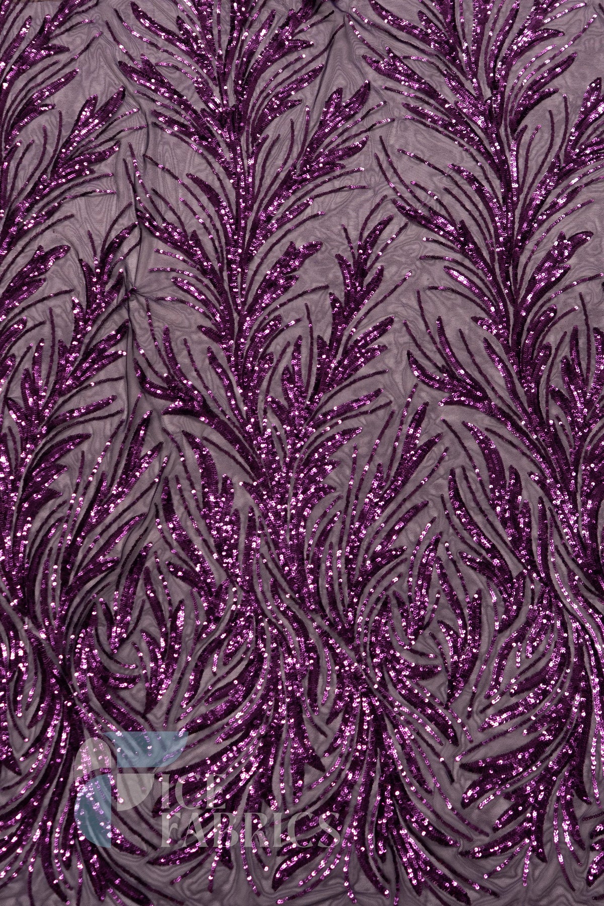 Flame 4 Way Stretch Sequin Spandex Fabric