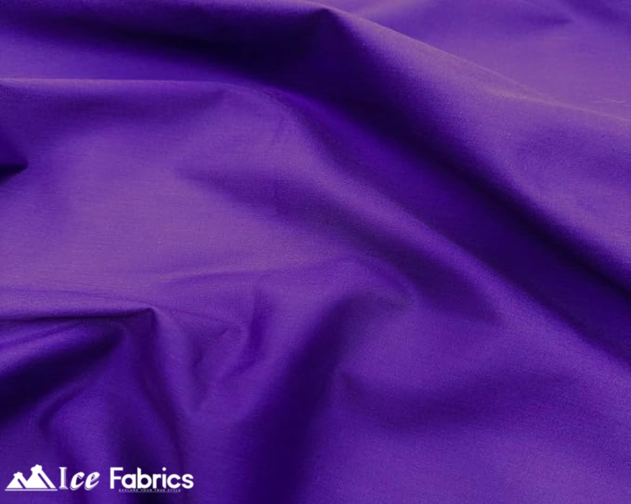 Purple Broadcloth Polyester Cotton Fabric | Poly Cotton Fabric