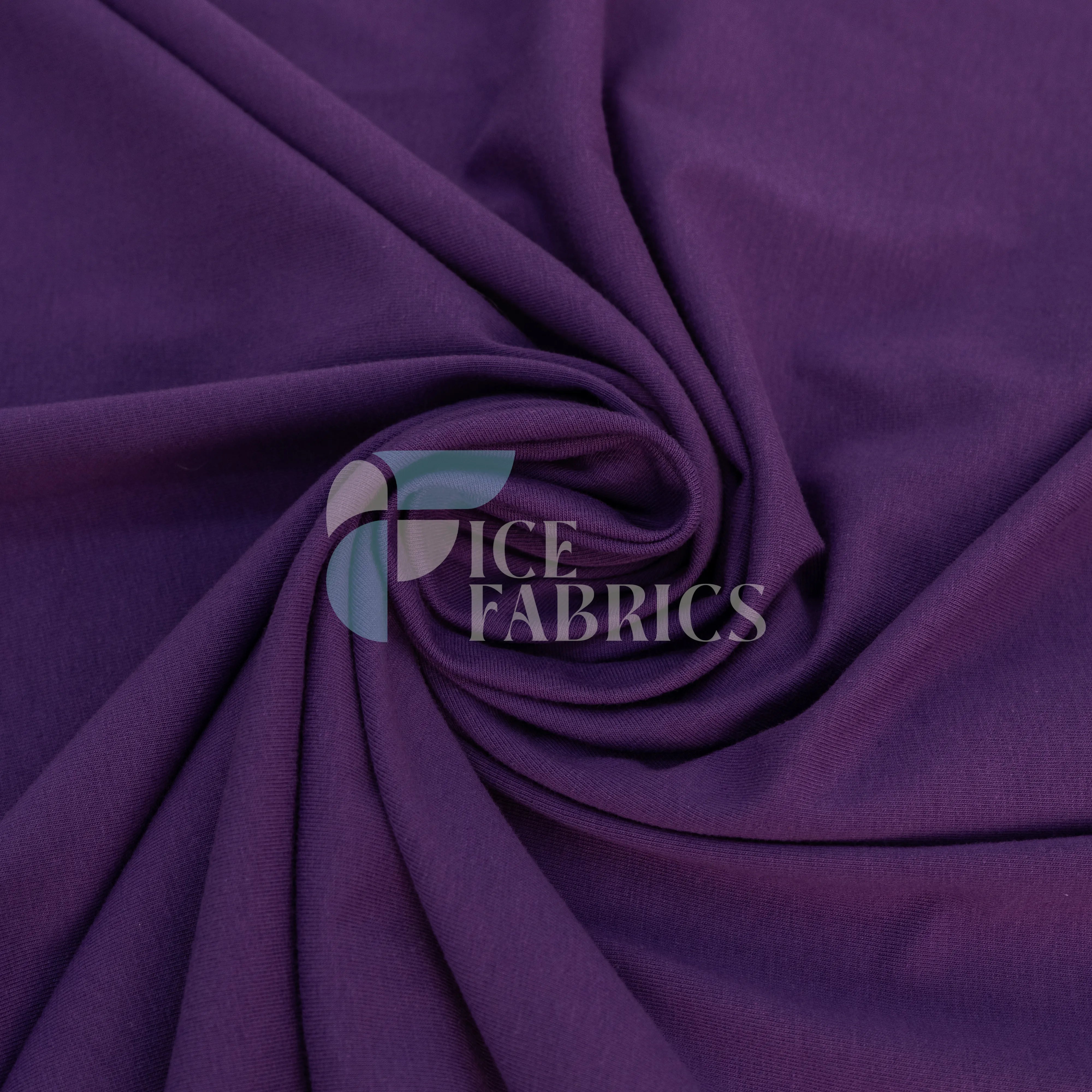 Purple Cotton Spandex Jersey Fabric | FlexCot