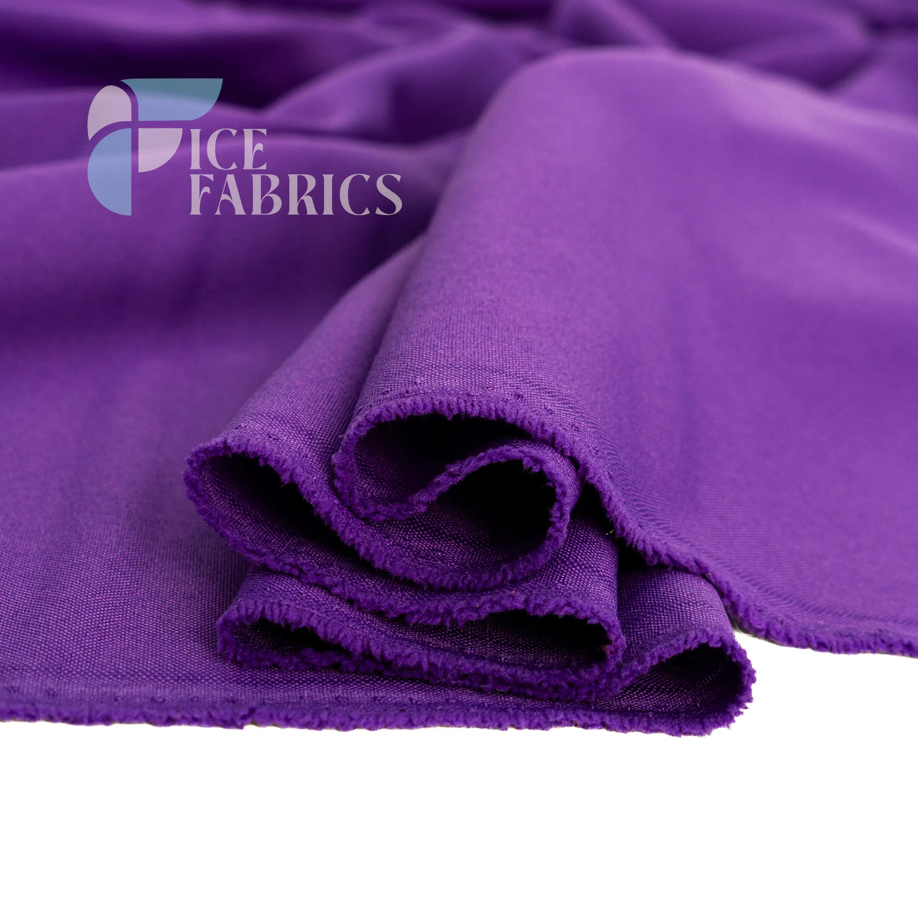 Purple Solid Poly Poplin Fabric By The Yard