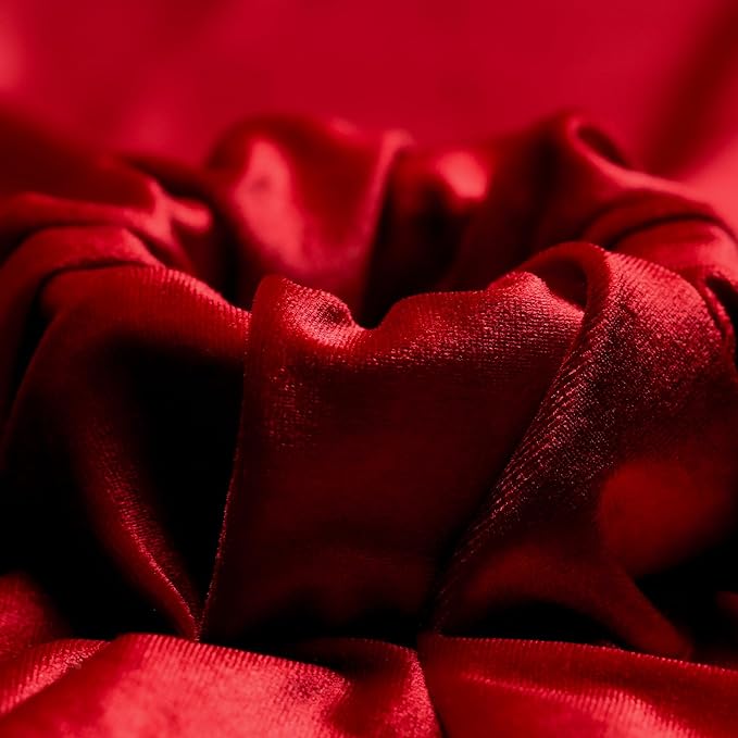 Ice Fabrics Stretch Velvet Fabric Soft and Smooth-Red