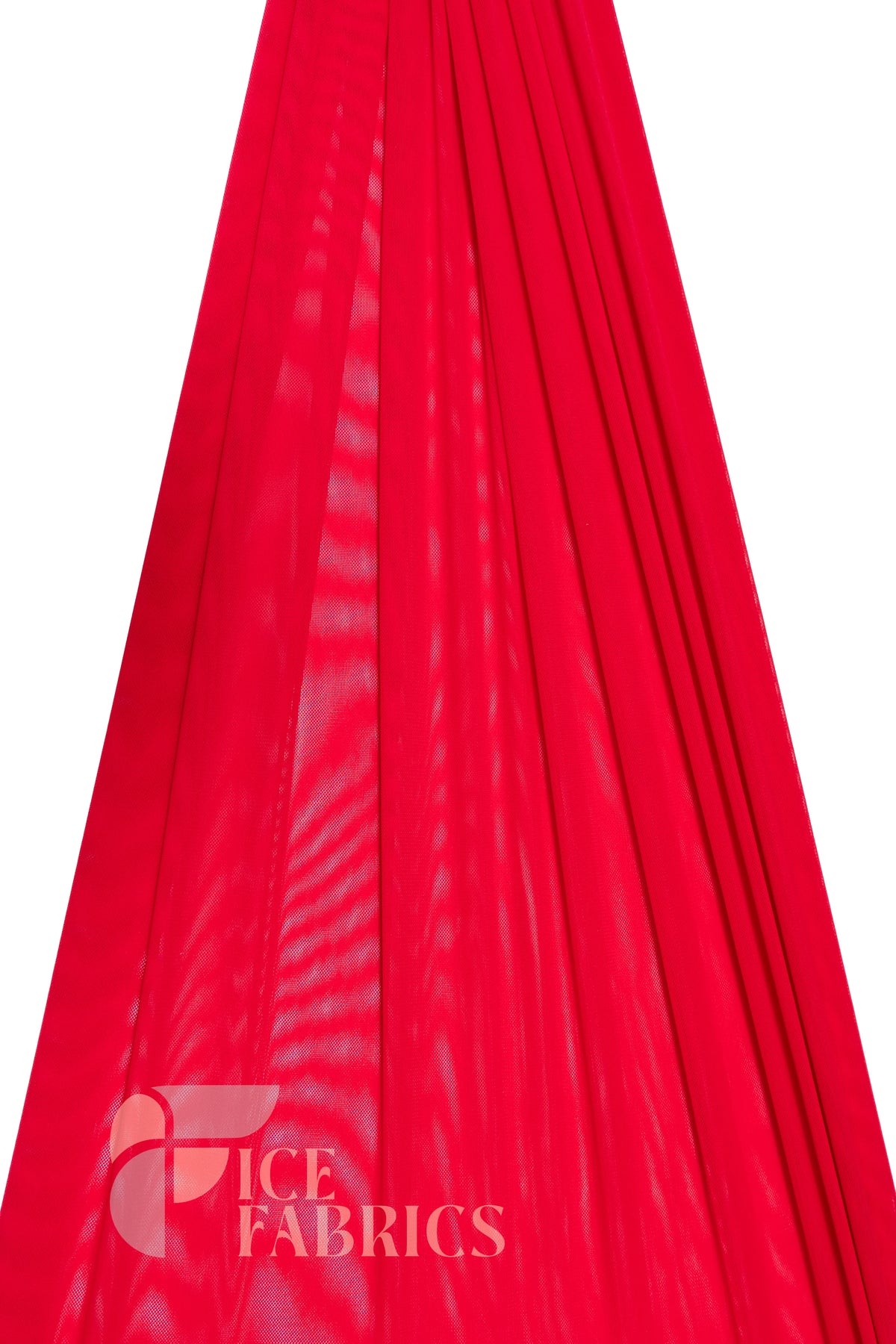 Red Flex Power Mesh 4 Way Stretch Nylon Fabric