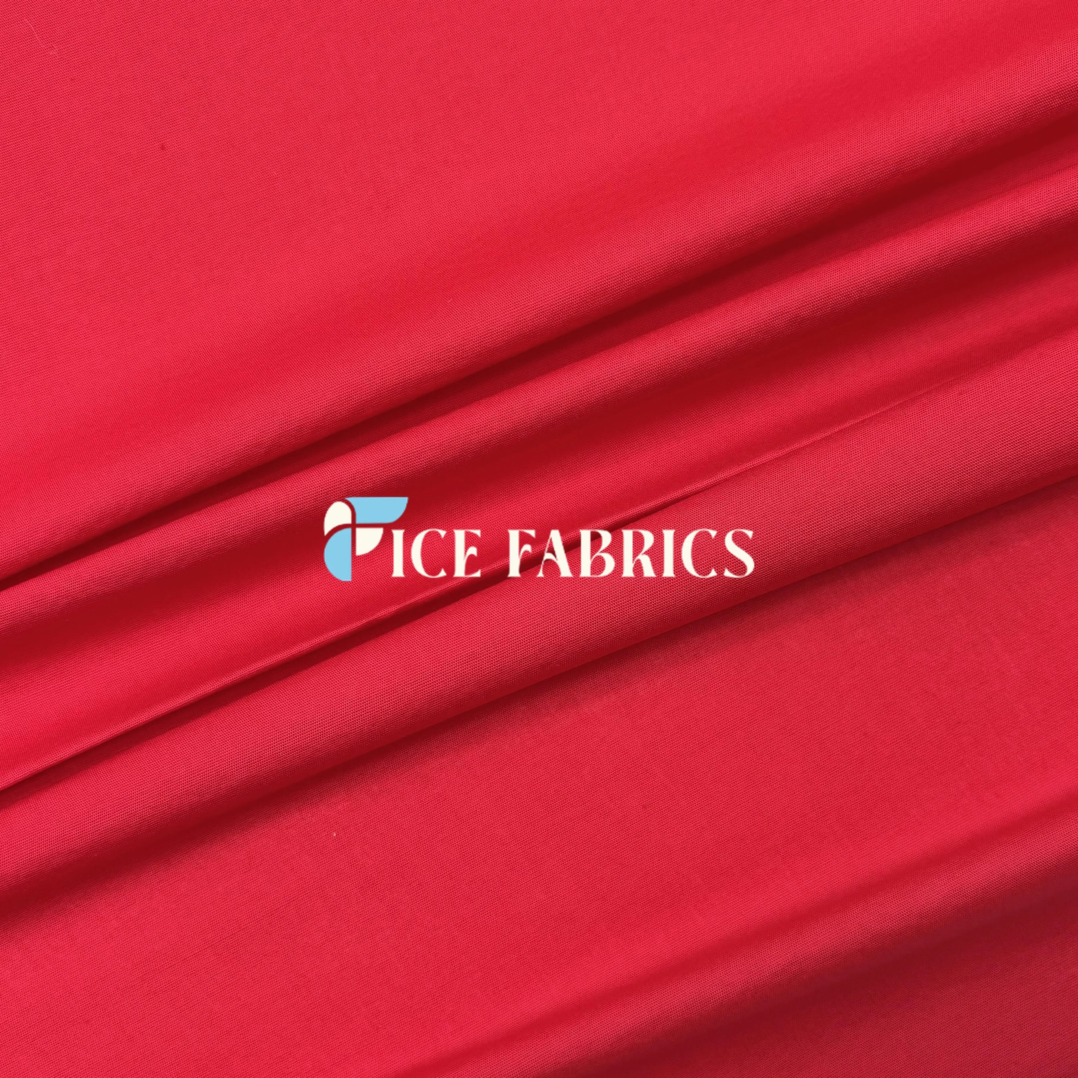 Red 100% Cotton Broadcloth Fabric