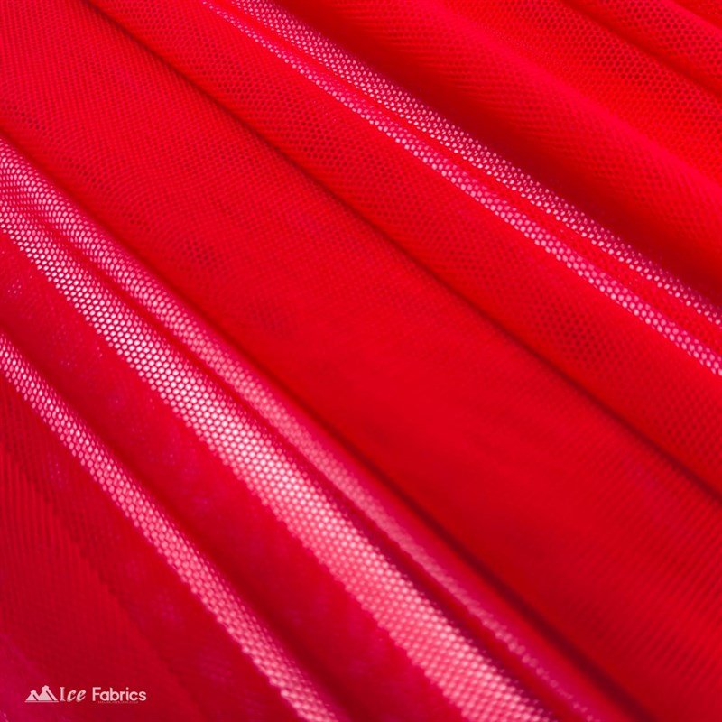 Red 4 Way Stretch Nylon Spandex Power Mesh Fabric