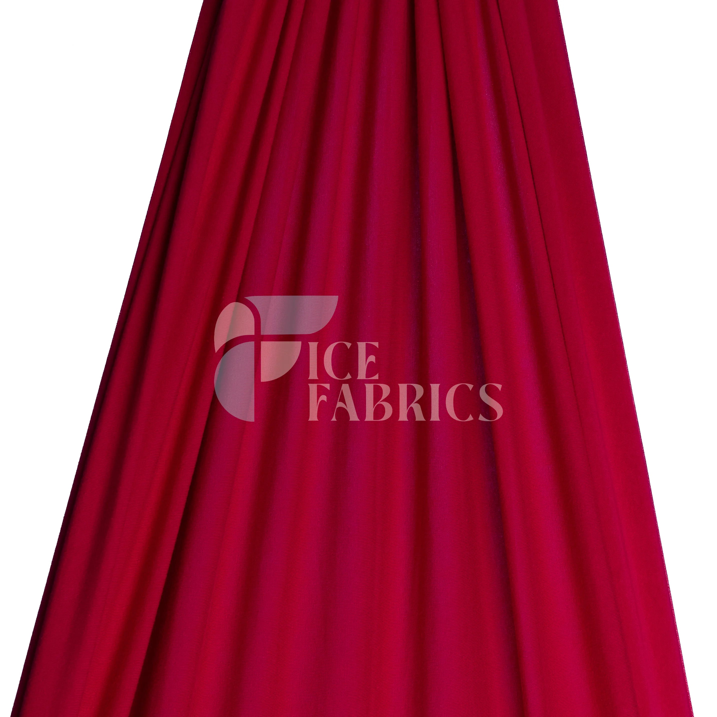 Red Cotton Spandex Jersey Fabric | FlexCot