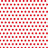 Red Dot on White 1-Inch Polka Dot Poly Cotton Fabric By The Yard