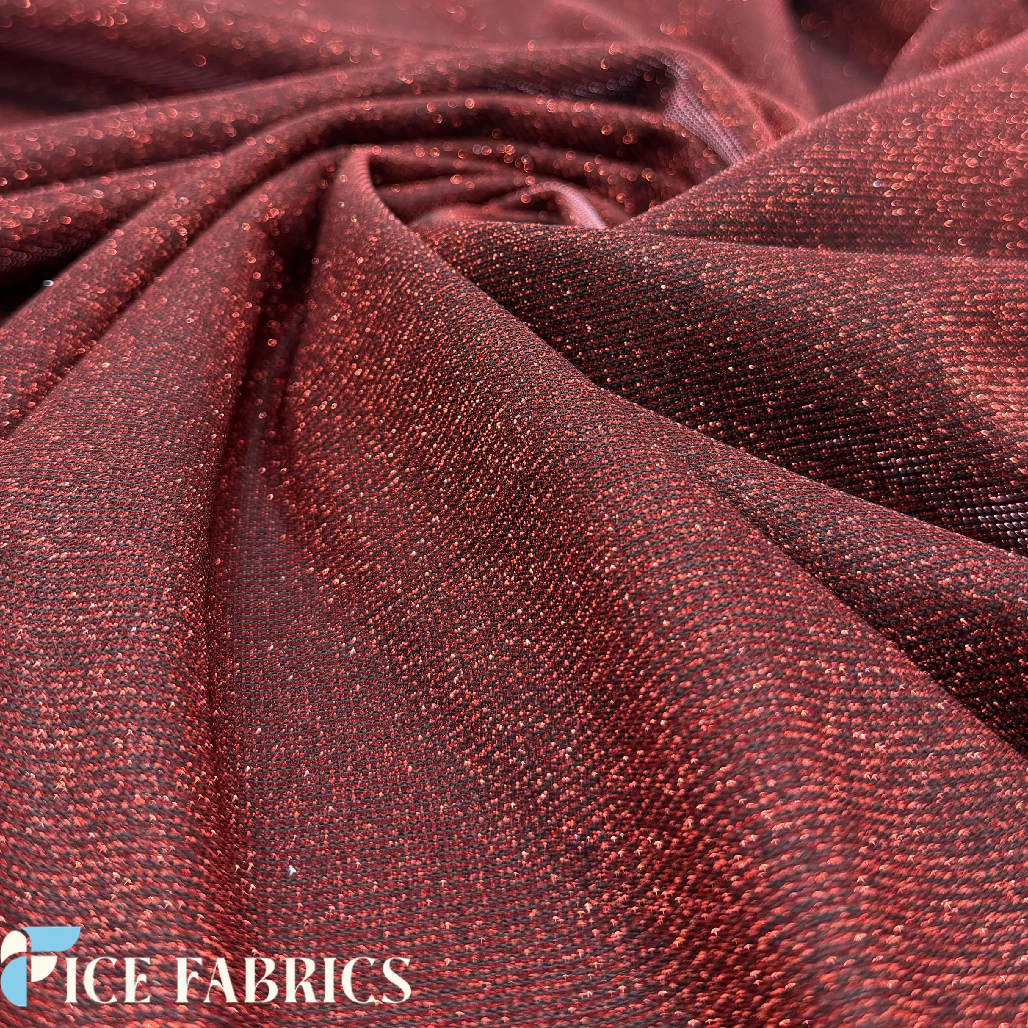 Lurex Sparkle Glitter Knit Spandex Fabric