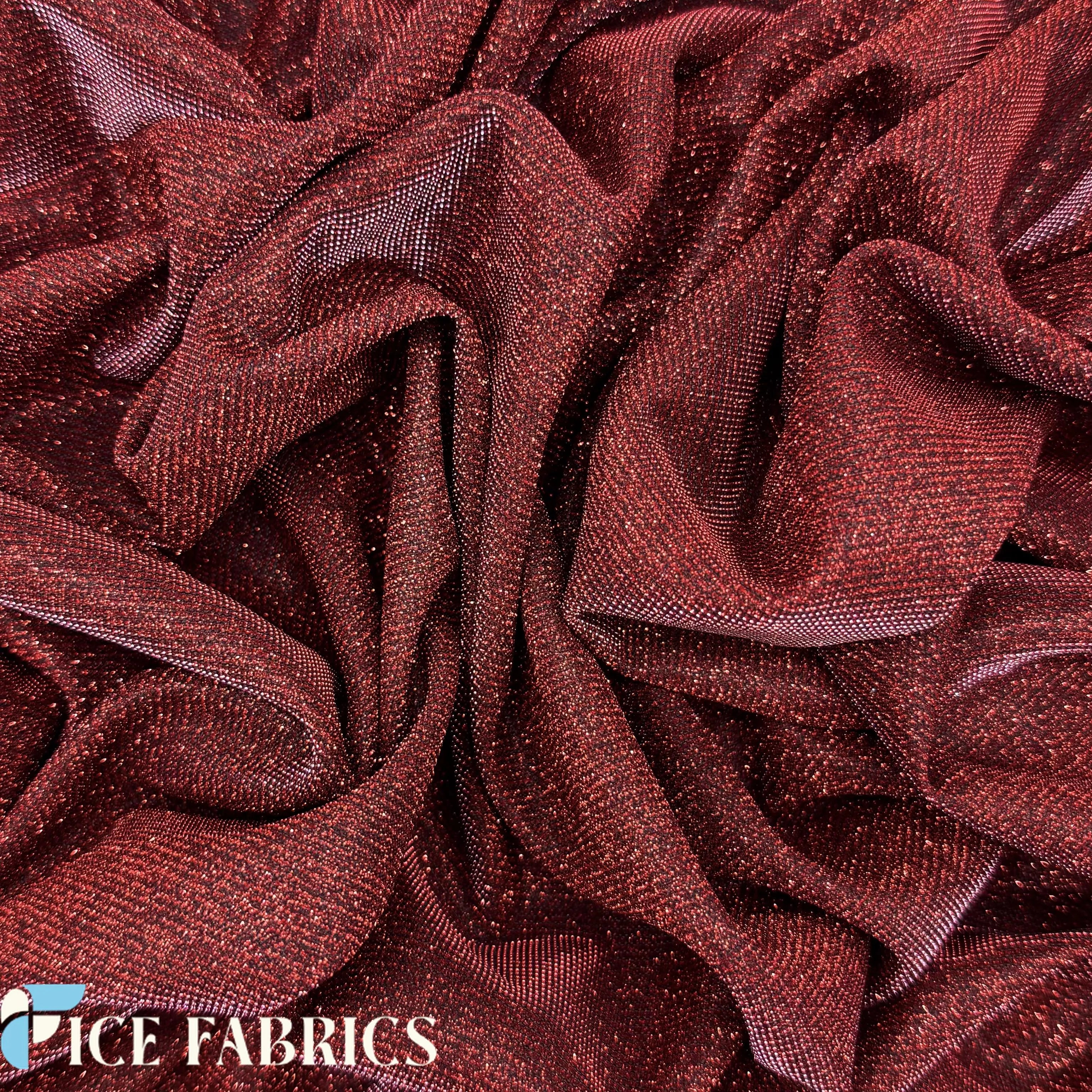 Lurex Sparkle Glitter Knit Spandex Fabric