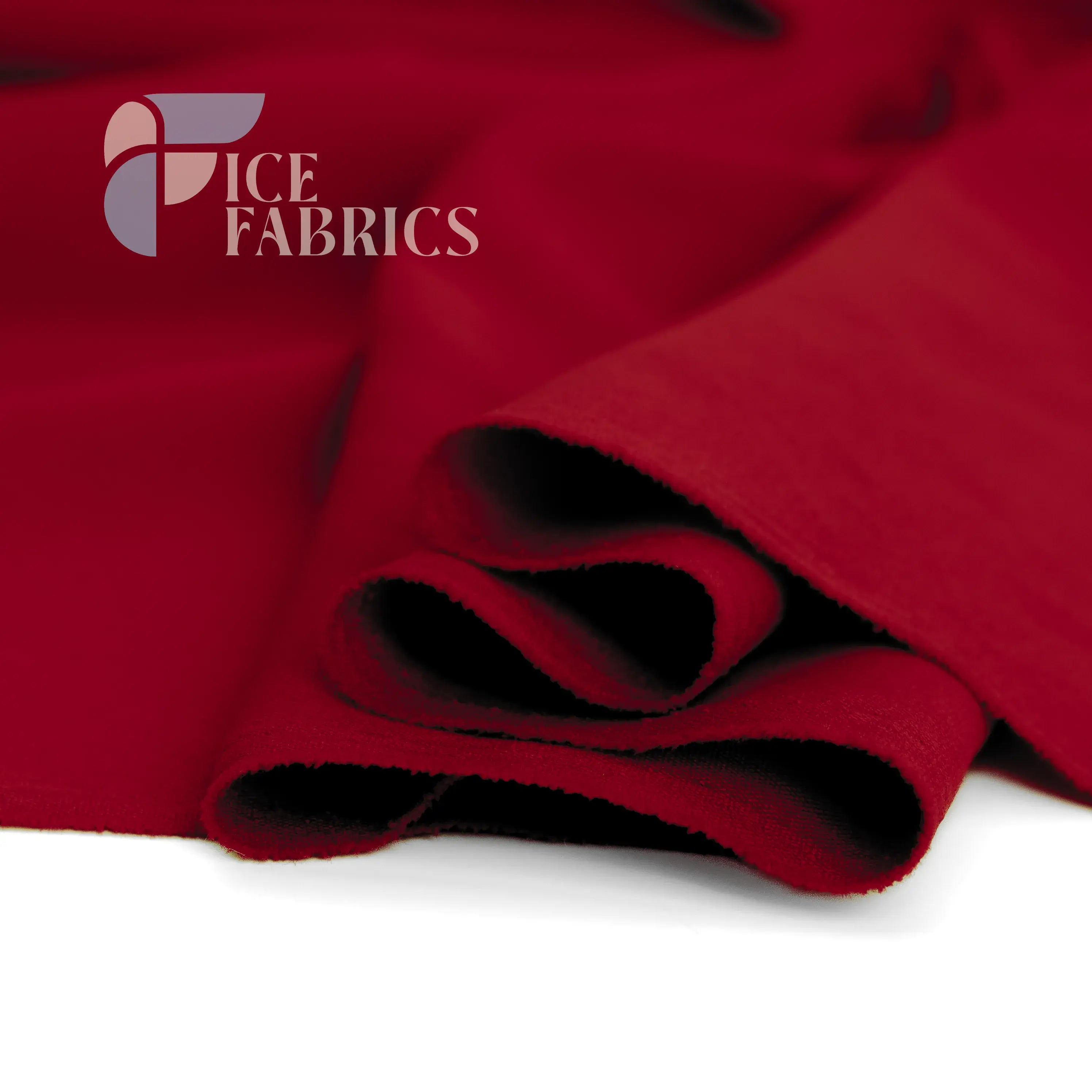 Red Solid Poly Poplin Fabric By The Yard