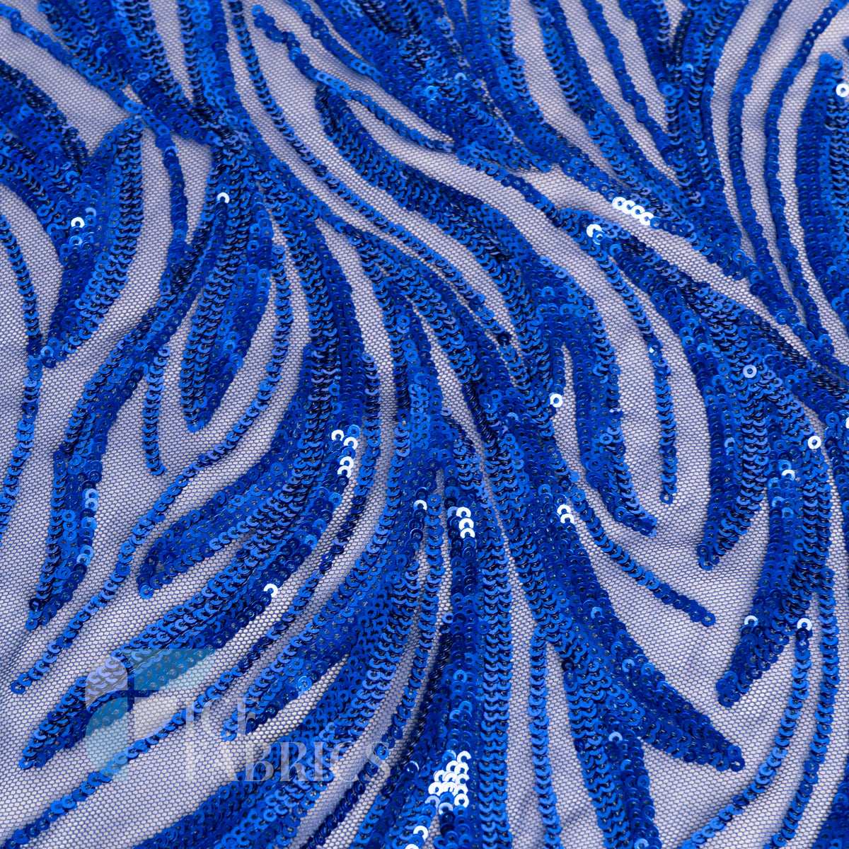 Flame 4 Way Stretch Sequin Spandex Fabric