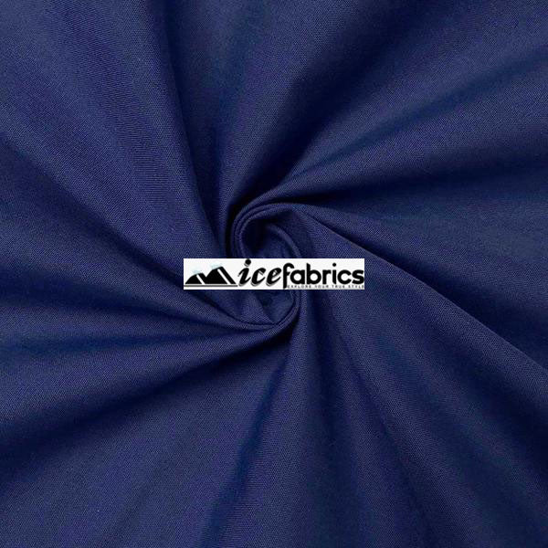 Royal Blue Poly Cotton Broadcloth Fabric By The Yard
