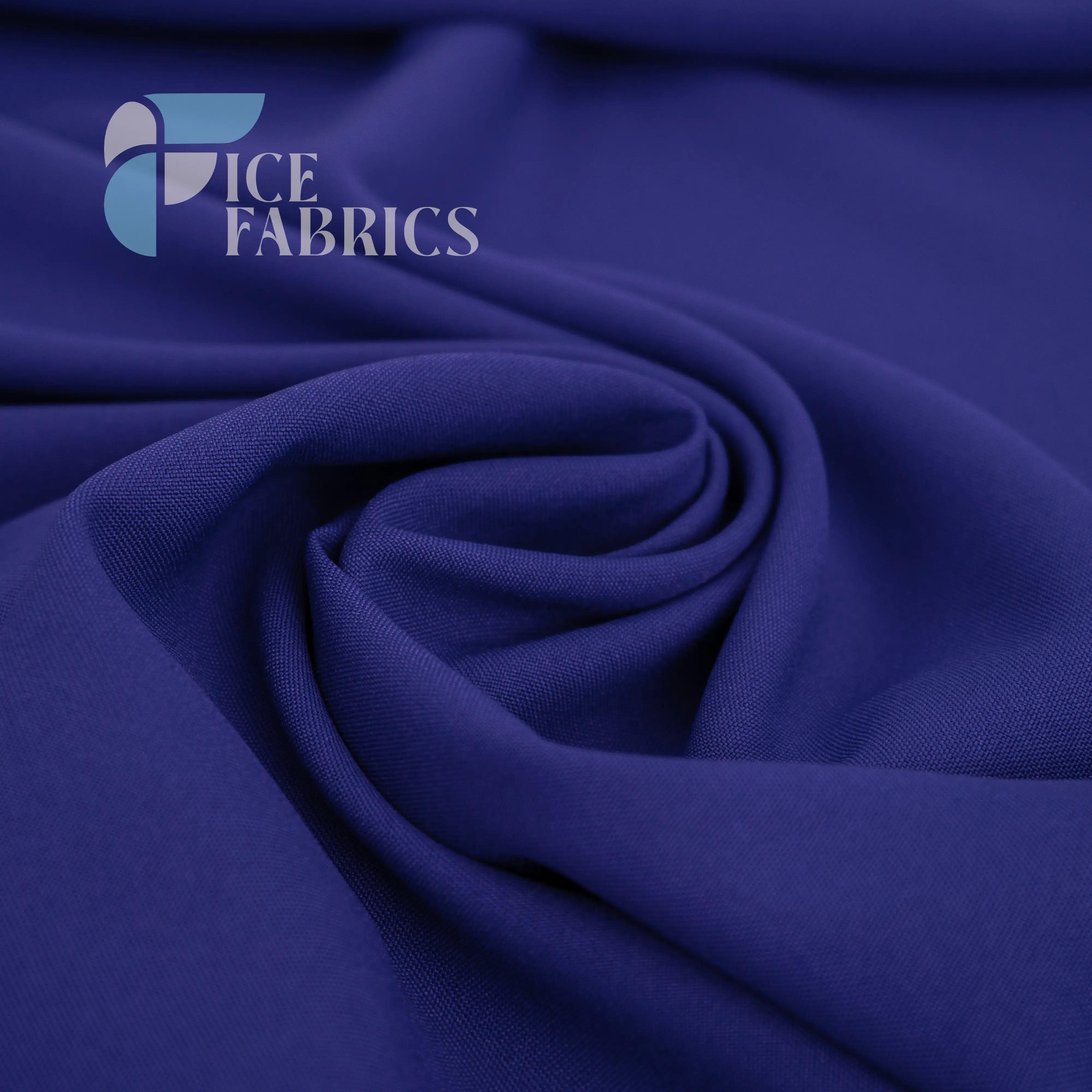Royal Blue Solid Poly Poplin Fabric By The Yard