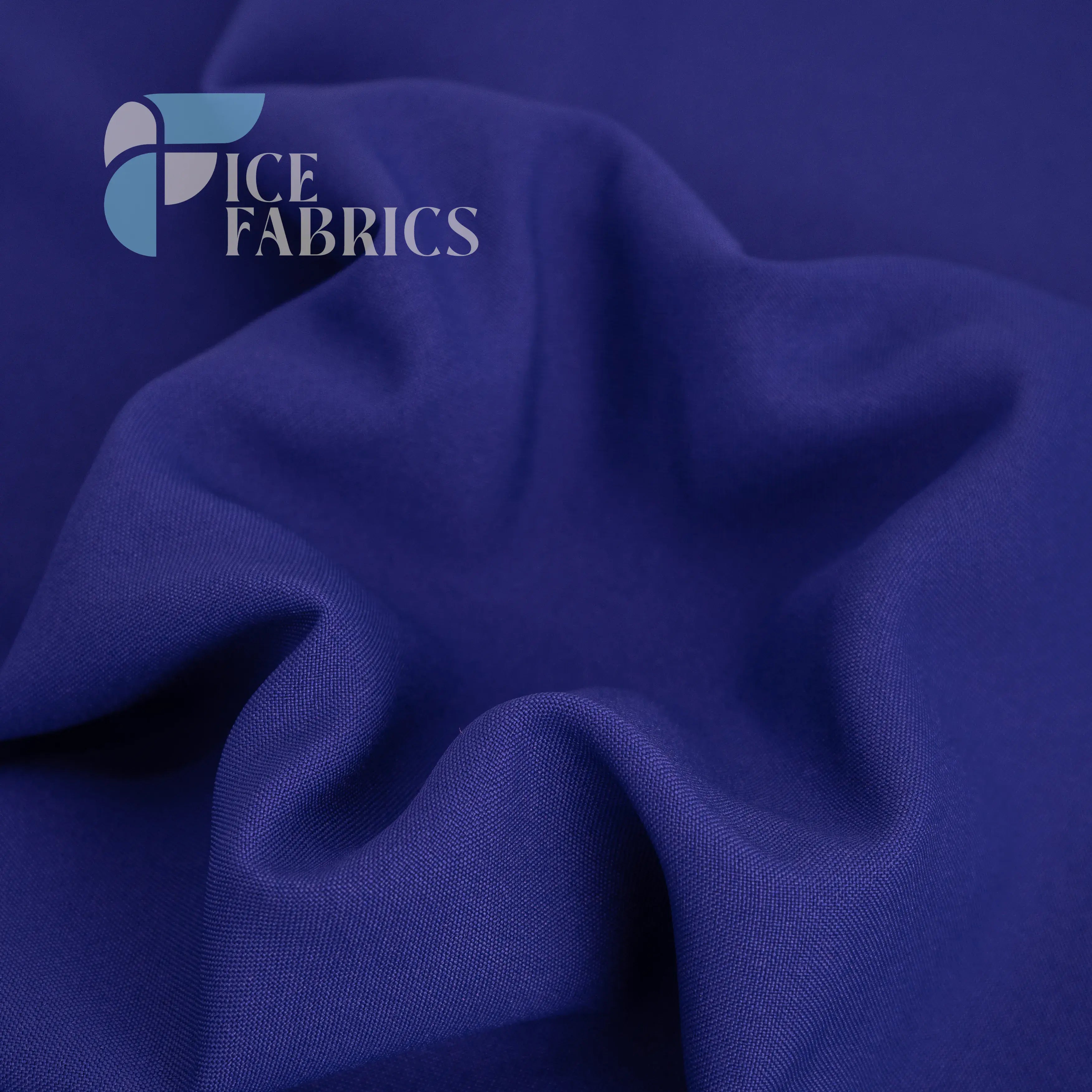 Royal Blue Solid Poly Poplin Fabric By The Yard