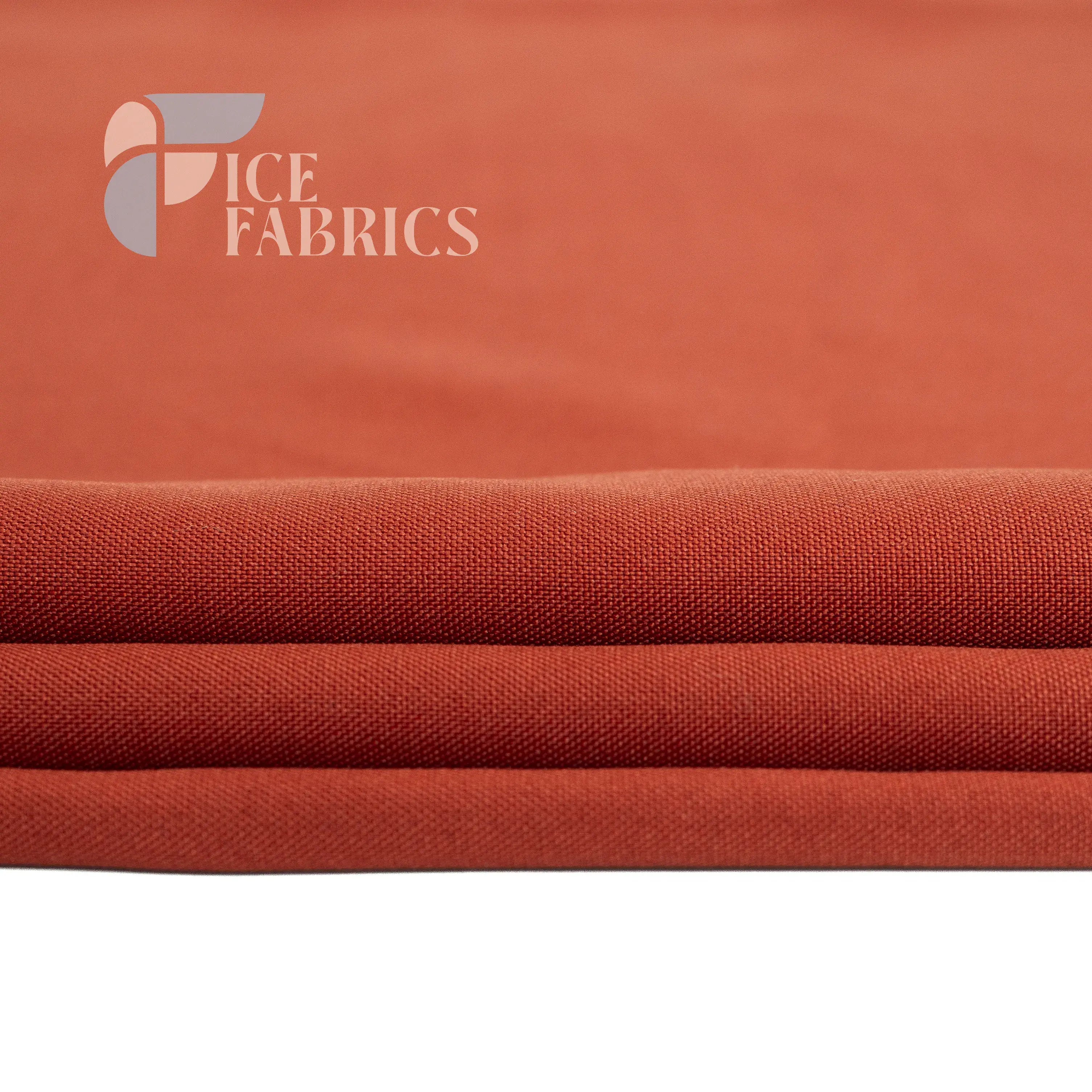 Rust Solid Poly Poplin Fabric By The Yard