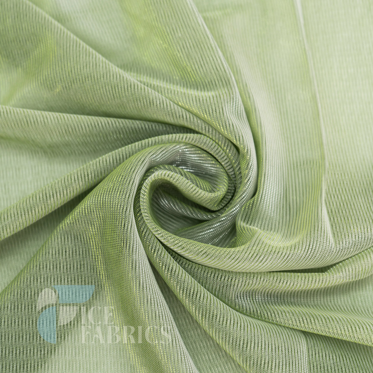 Shimmery Reflective Metallic Mesh Fabric