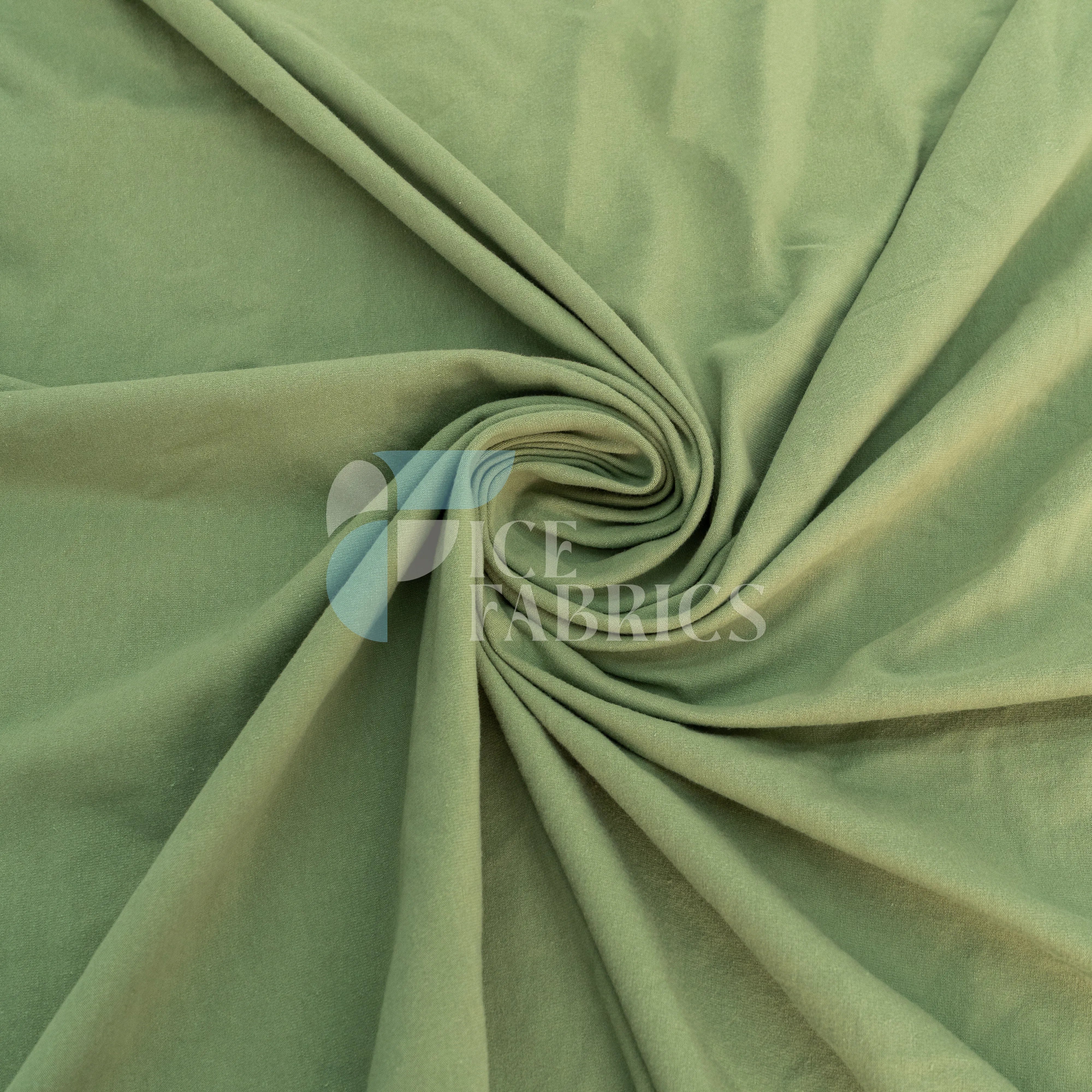 Sage Cotton Spandex Jersey Fabric | FlexCot