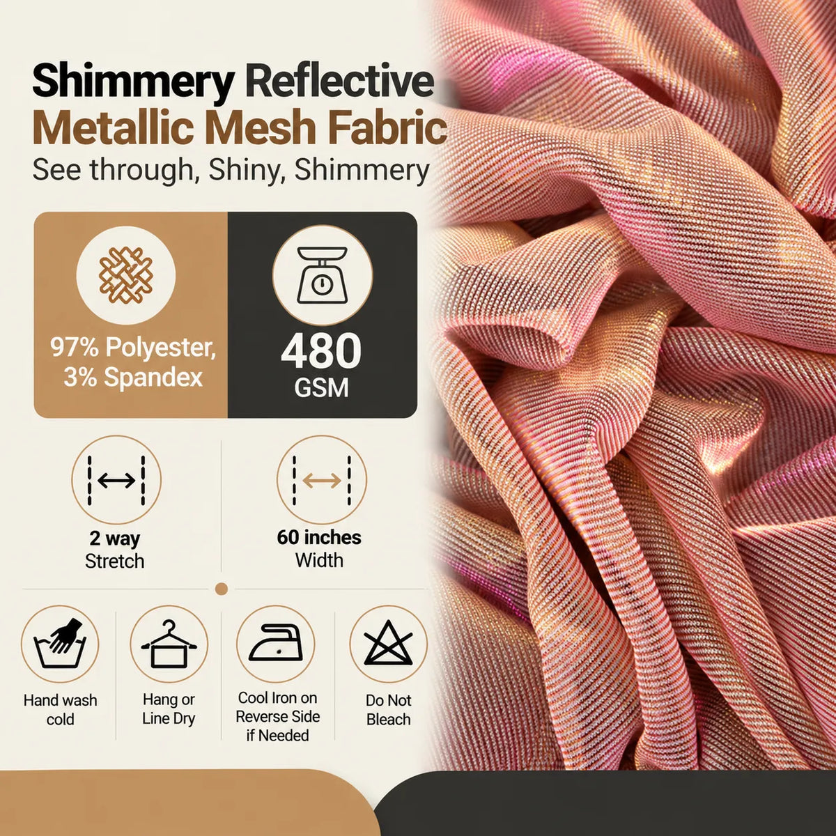 Shimmery Metallic Fabric