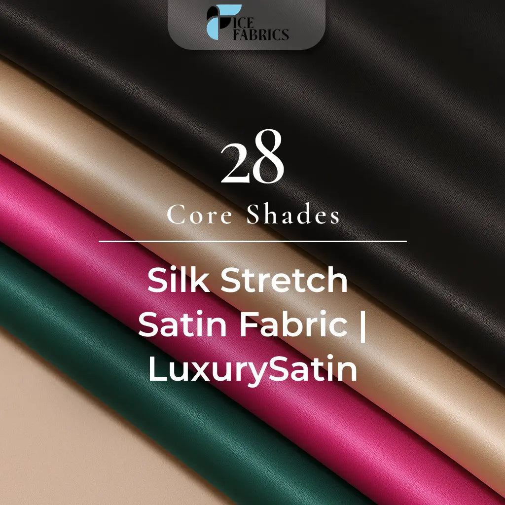 Luxury Silk Stretch Satin Fabric