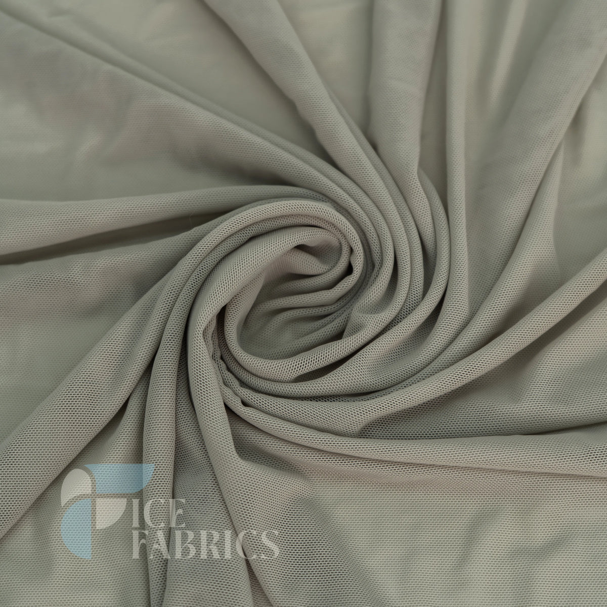 Silver Flex Power Mesh 4 Way Stretch Nylon Fabric