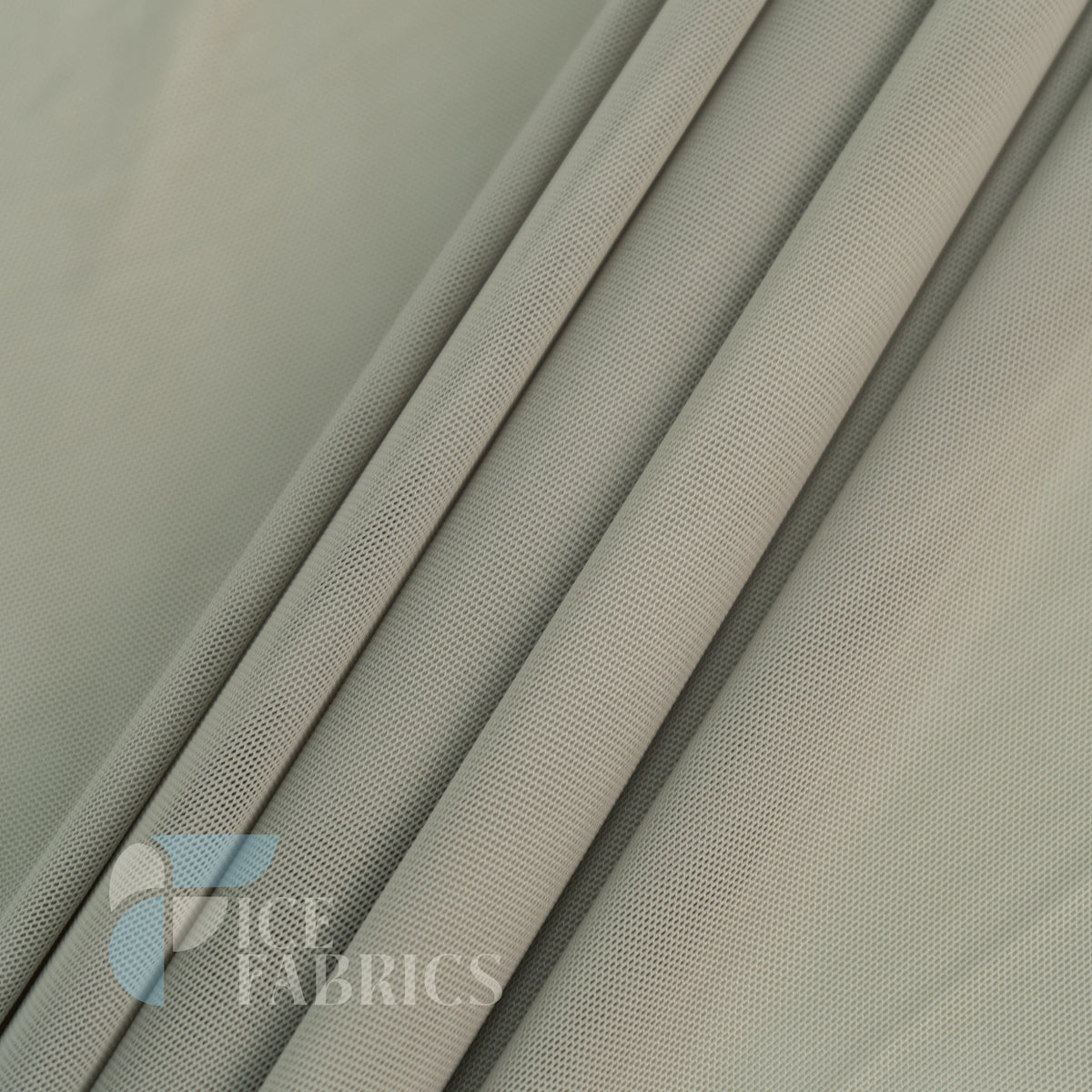 Silver Flex Power Mesh 4 Way Stretch Nylon Fabric