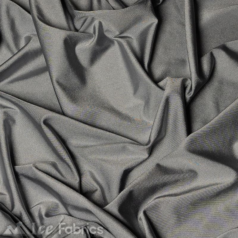 4 Way Stretch Nylon Spandex Fabric By The Roll (20 Yards ) ICE FABRICS |Silver