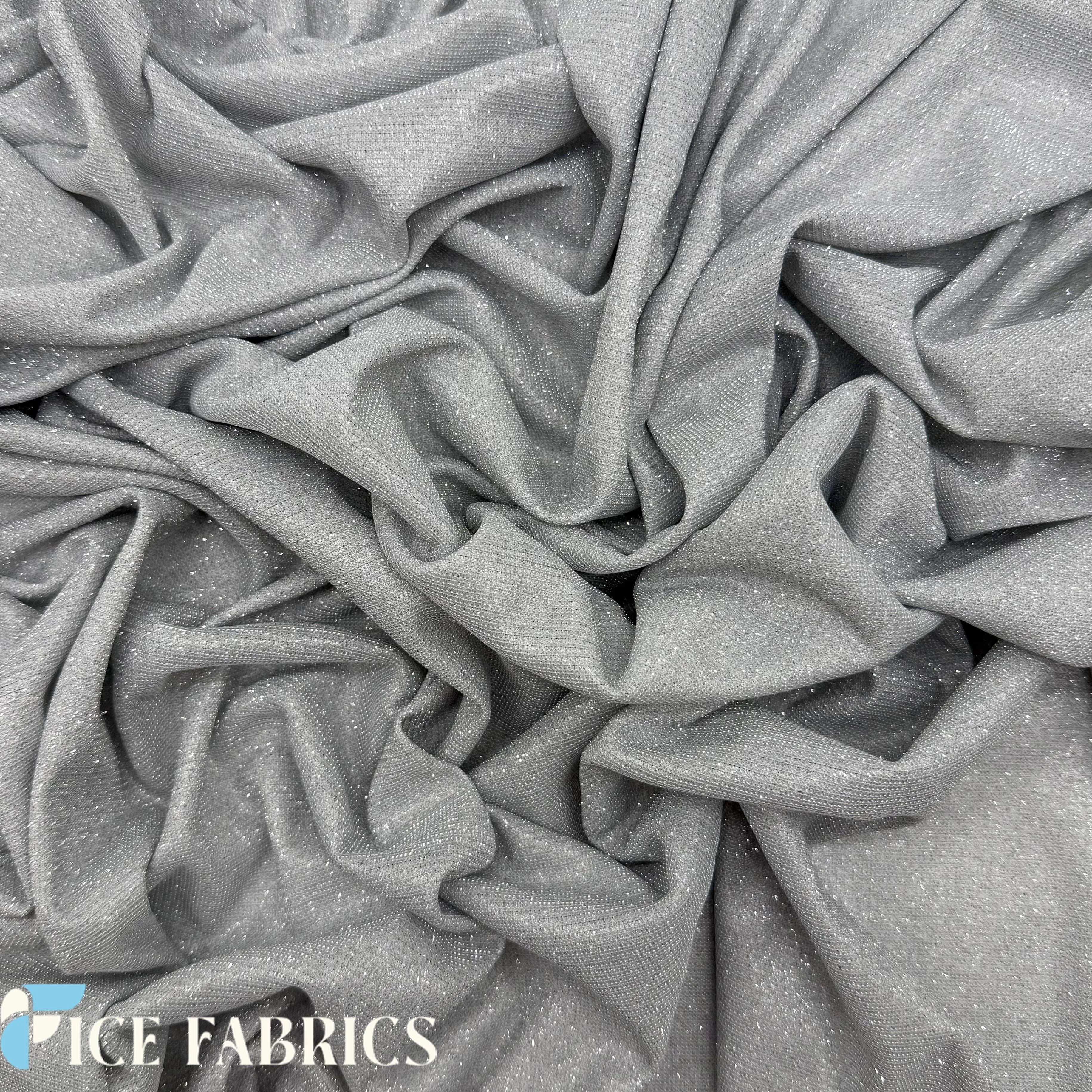 Lurex Sparkle Glitter Knit Spandex Fabric
