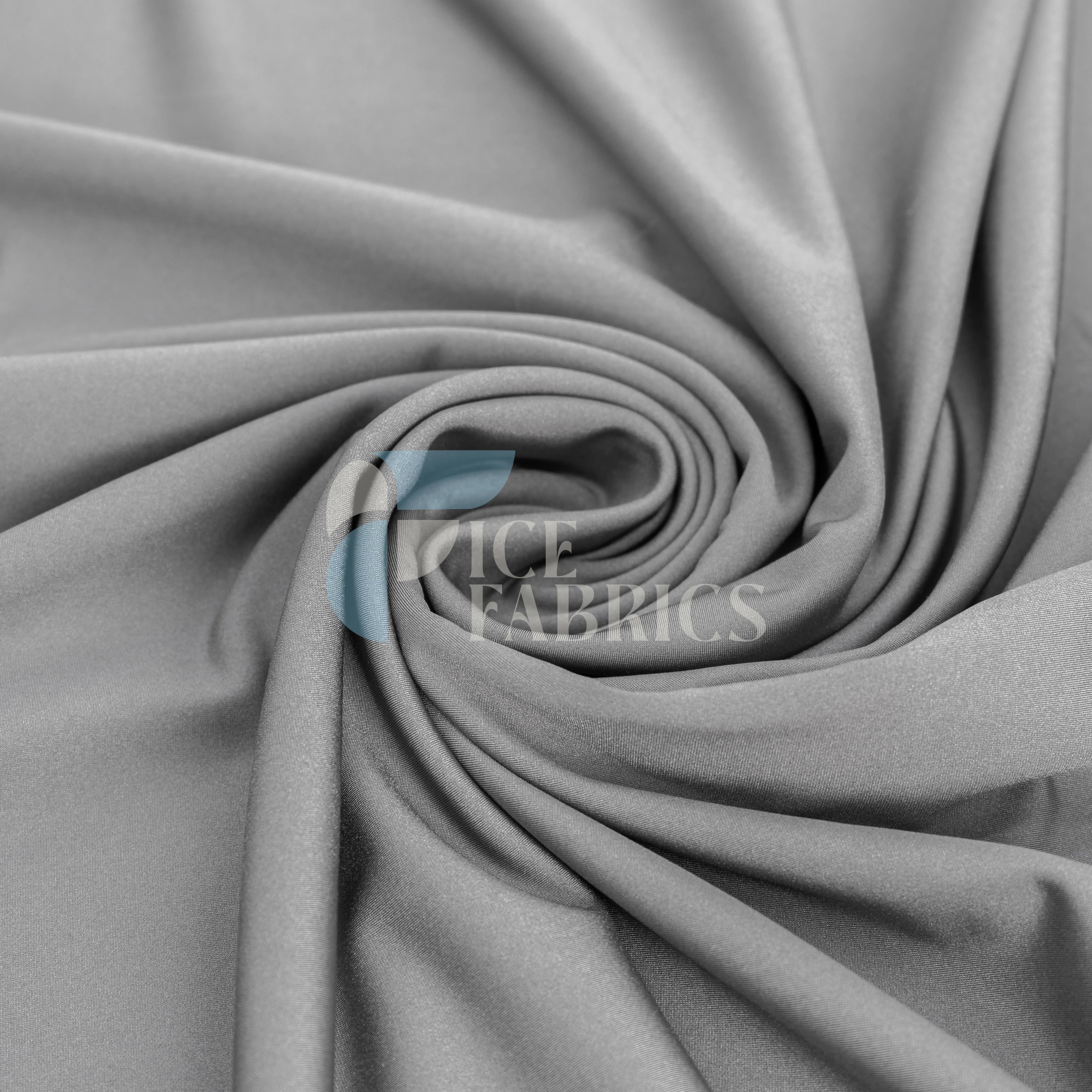 Silver Yoga Flex Nylon Spandex Fabric