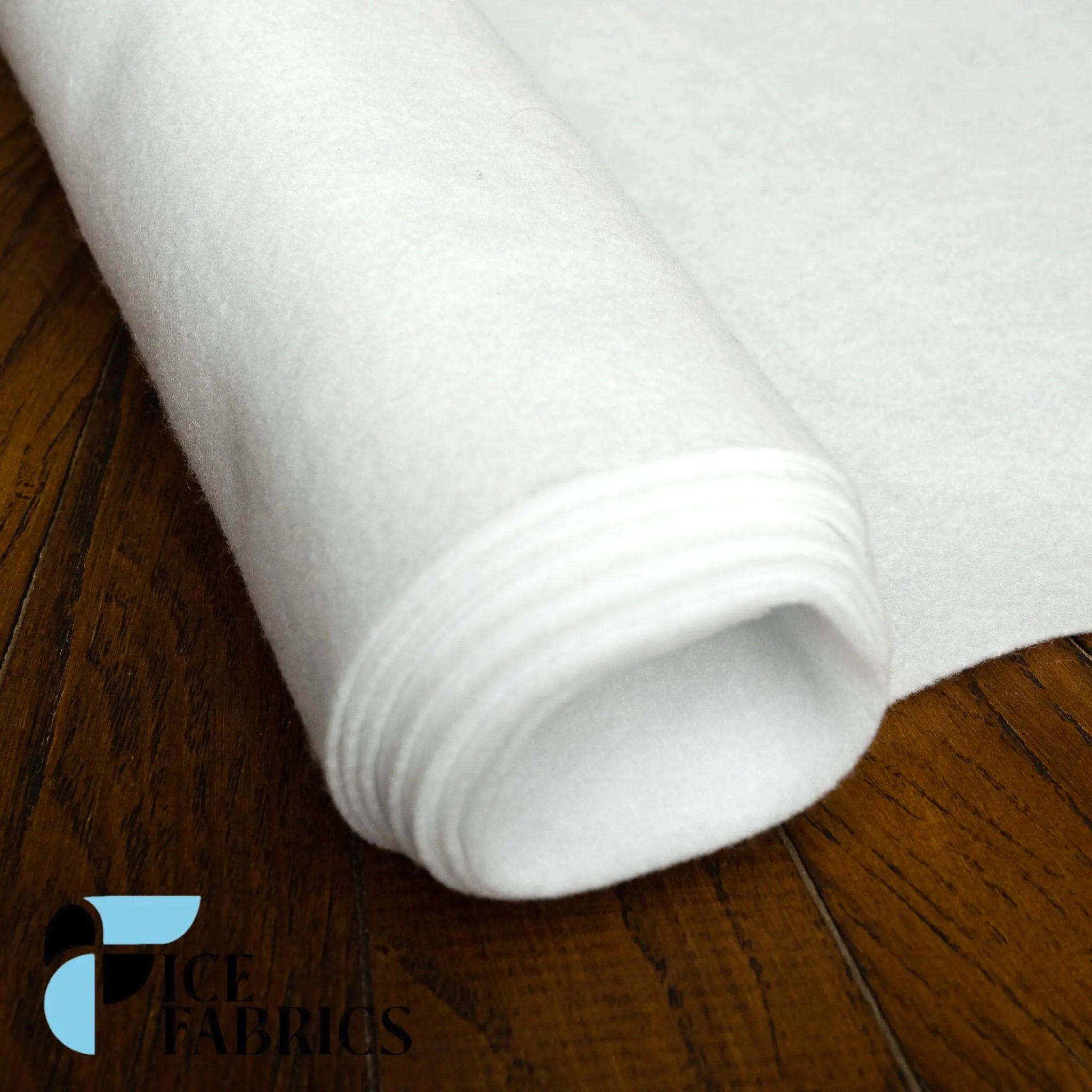 Snow White Acrylic Felt Fabric / 1.6mm Thick _ 72” WideICE FABRICSICE FABRICSBy The Yard Snow White Acrylic Felt Fabric / 1.6mm Thick _ 72” Wide ICE FABRICS