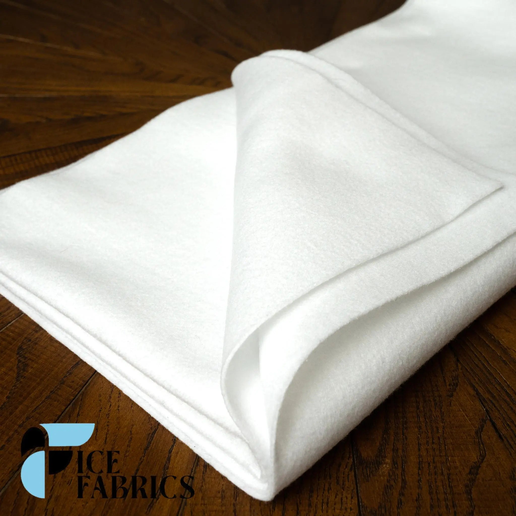 Snow White Acrylic Felt Fabric / 1.6mm Thick _ 72” WideICE FABRICSICE FABRICSBy The Yard Snow White Acrylic Felt Fabric / 1.6mm Thick _ 72” Wide ICE FABRICS