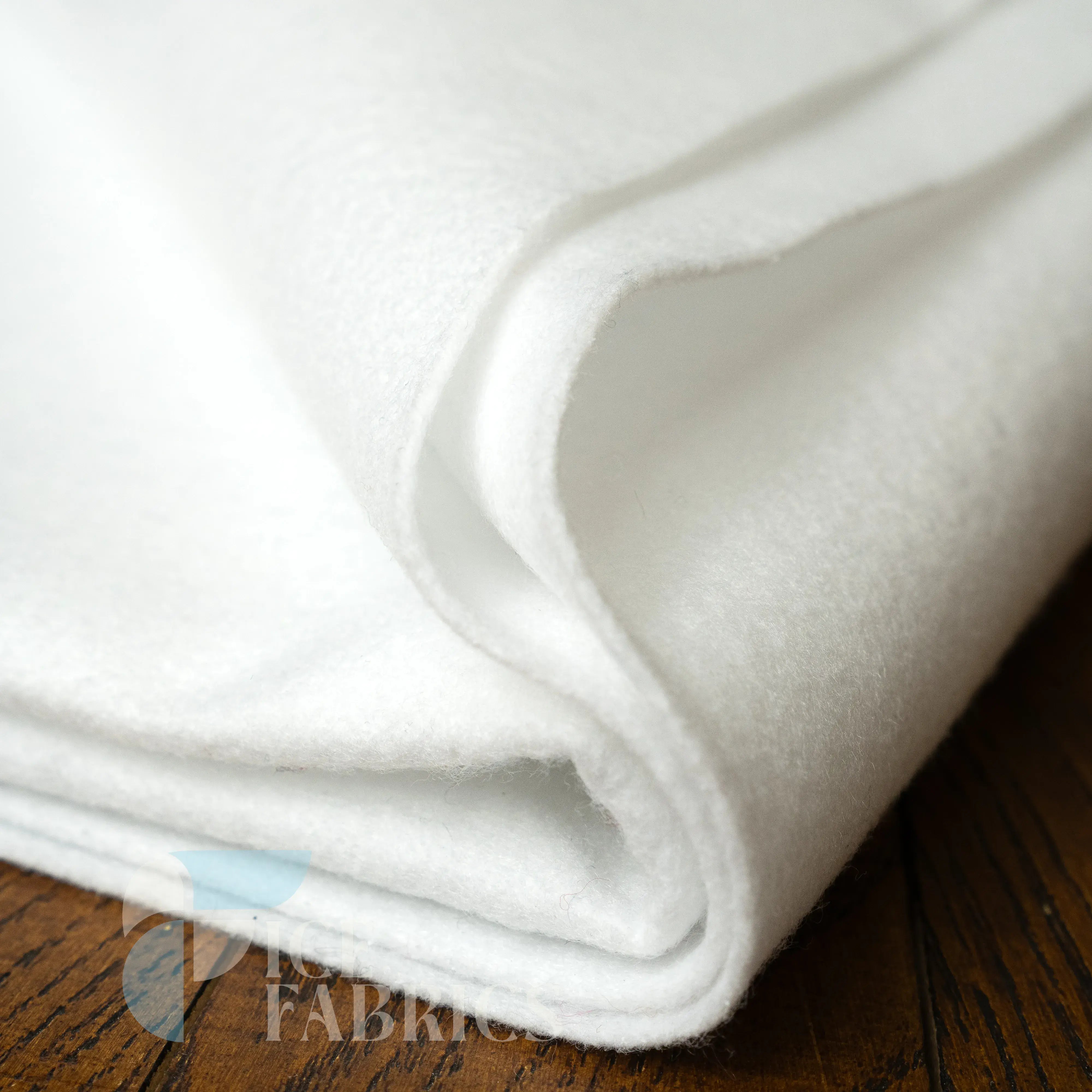 Snow White Acrylic Felt Fabric / 1.6mm Thick _ 72” Wide