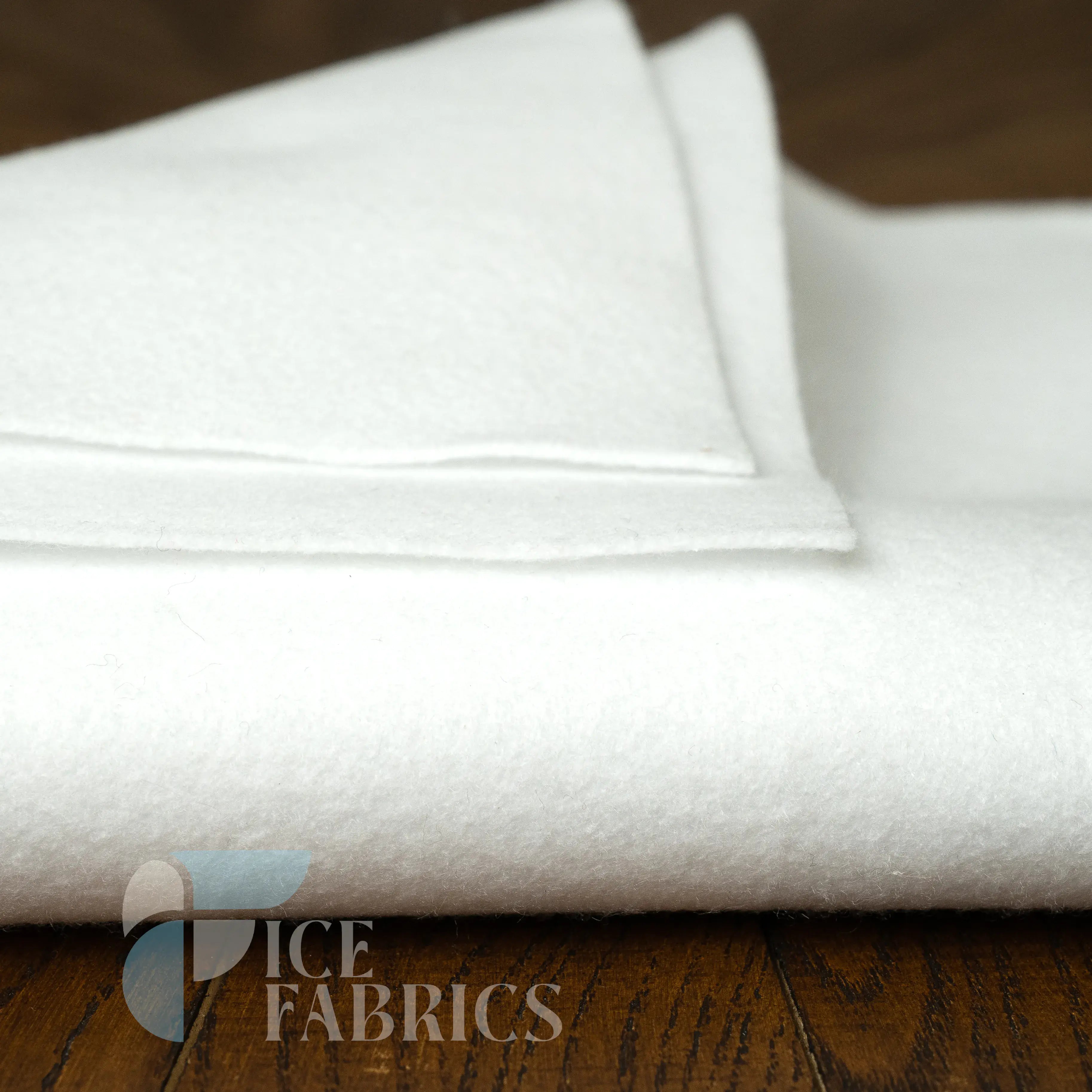 Snow White Acrylic Felt Fabric / 1.6mm Thick _ 72” Wide