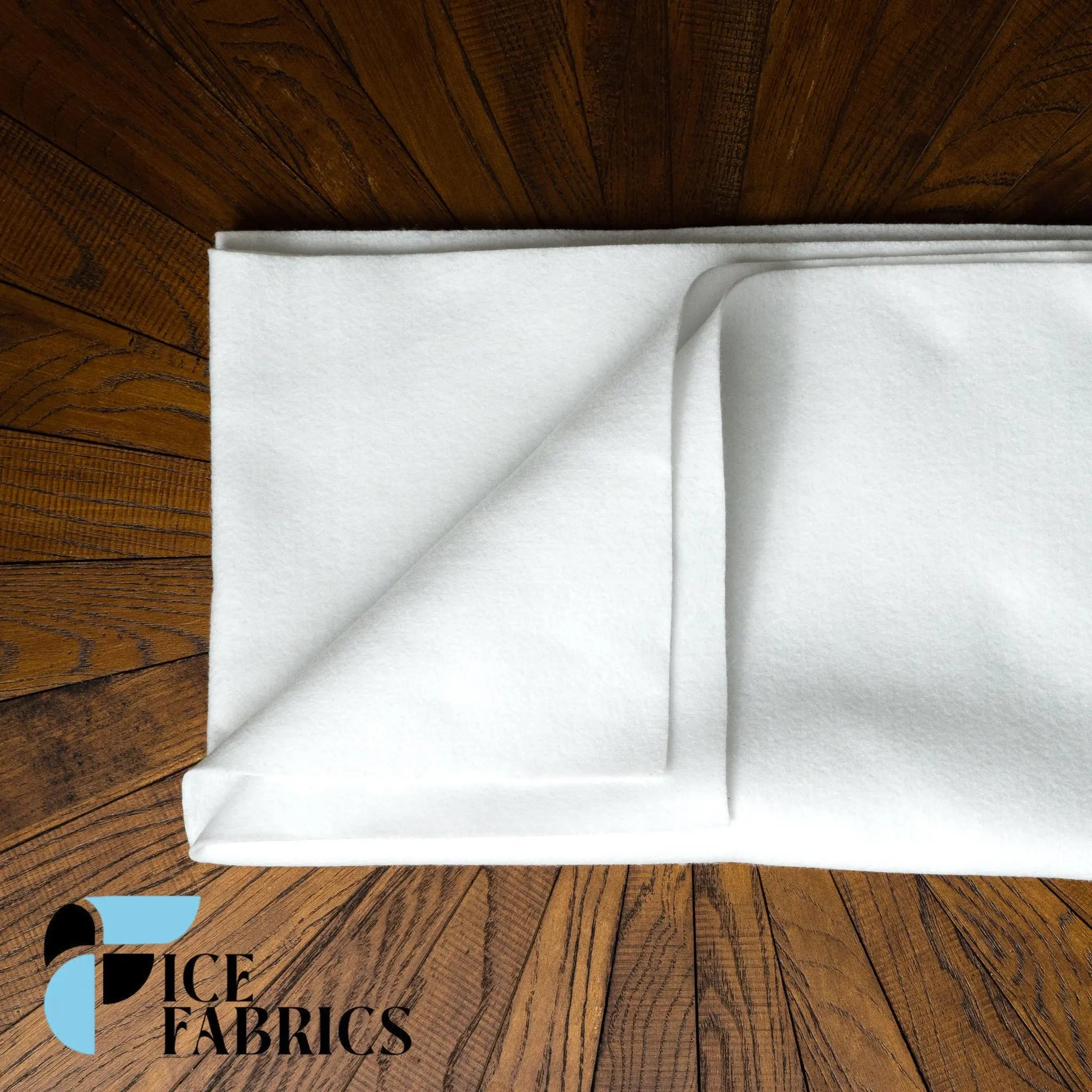 Snow White Acrylic Felt Fabric / 1.6mm Thick _ 72” WideICE FABRICSICE FABRICSBy The Yard Snow White Acrylic Felt Fabric / 1.6mm Thick _ 72” Wide ICE FABRICS