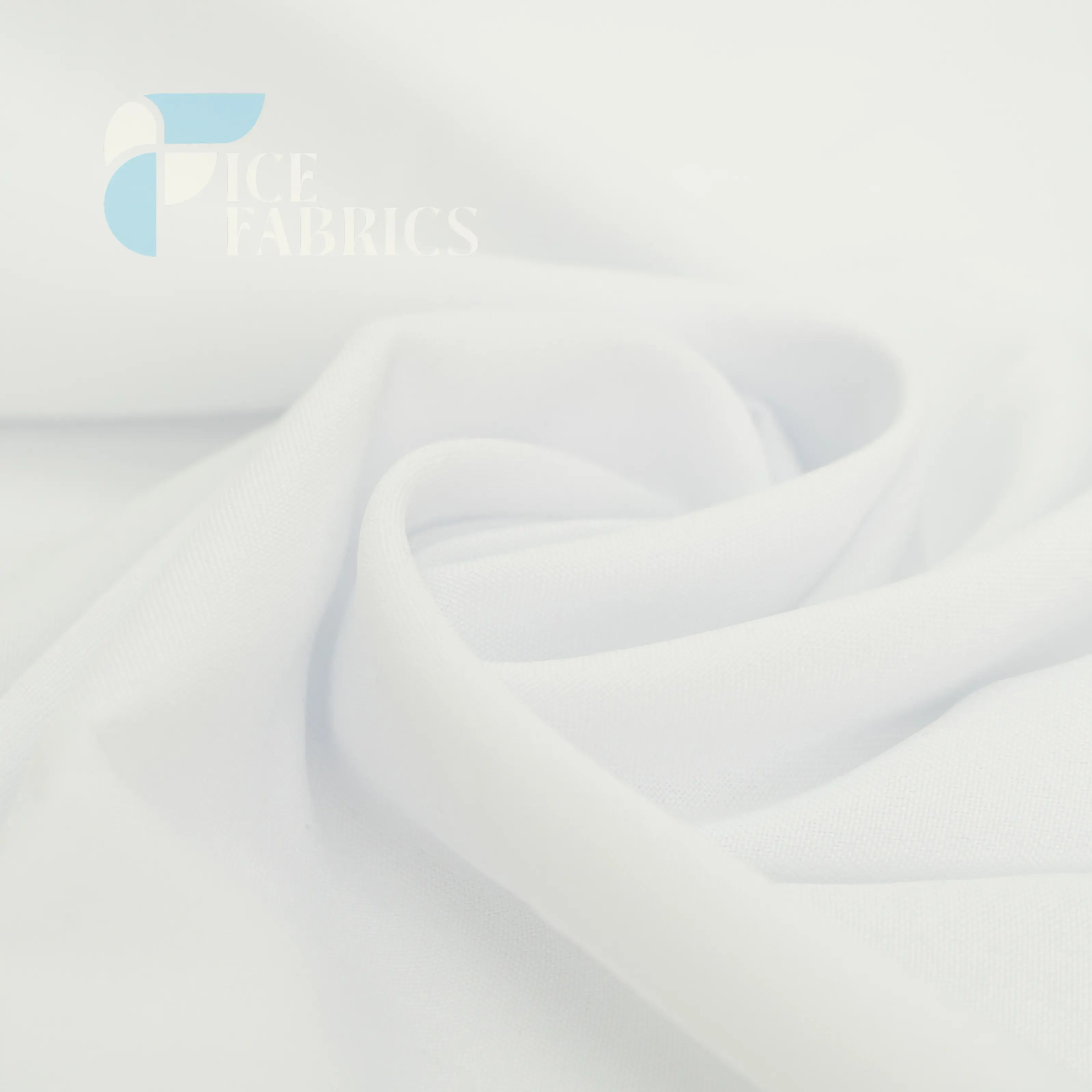 Snow White Solid Poly Poplin Fabric By The Yard