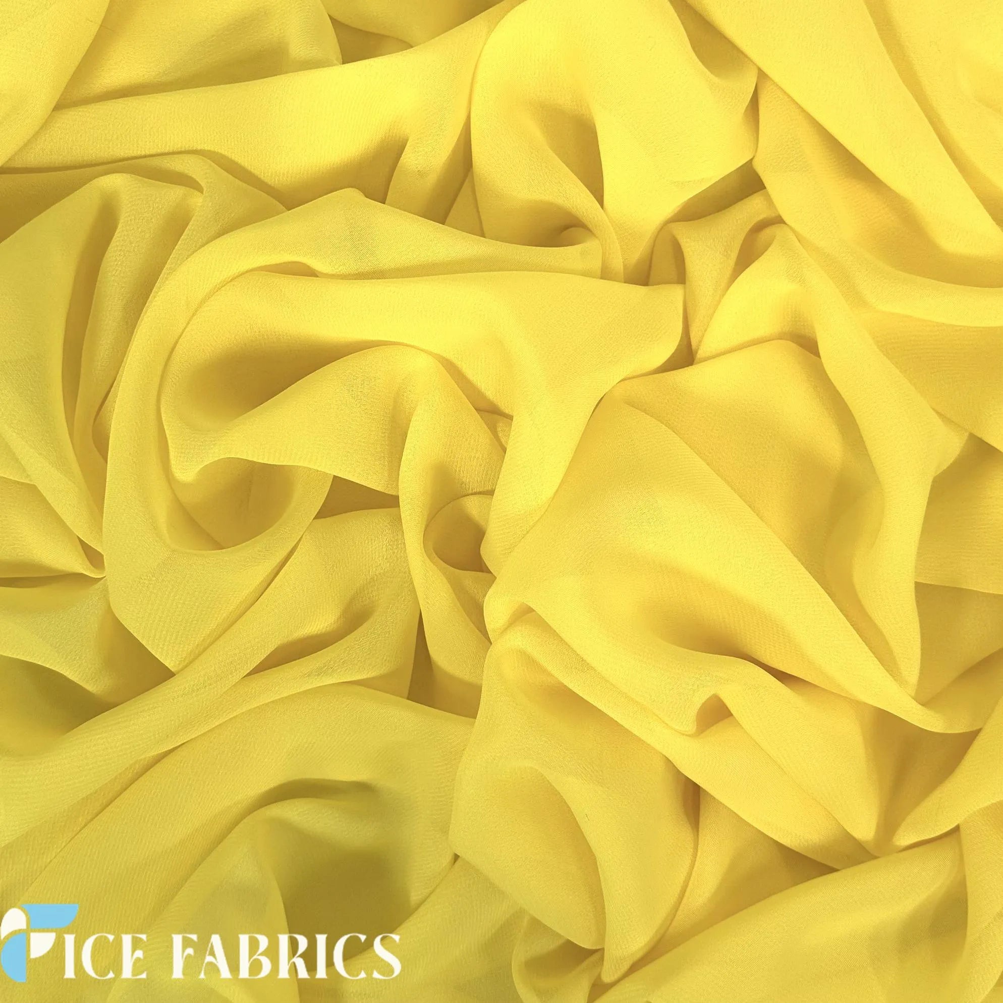 Mia Poly Chiffon Fabric / 60" Wide Soft Sheer Chiffon Fabric