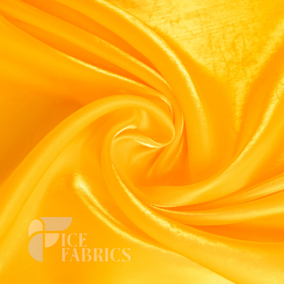 Sunflower Gold Crystal Liquid Chiffon Fabric