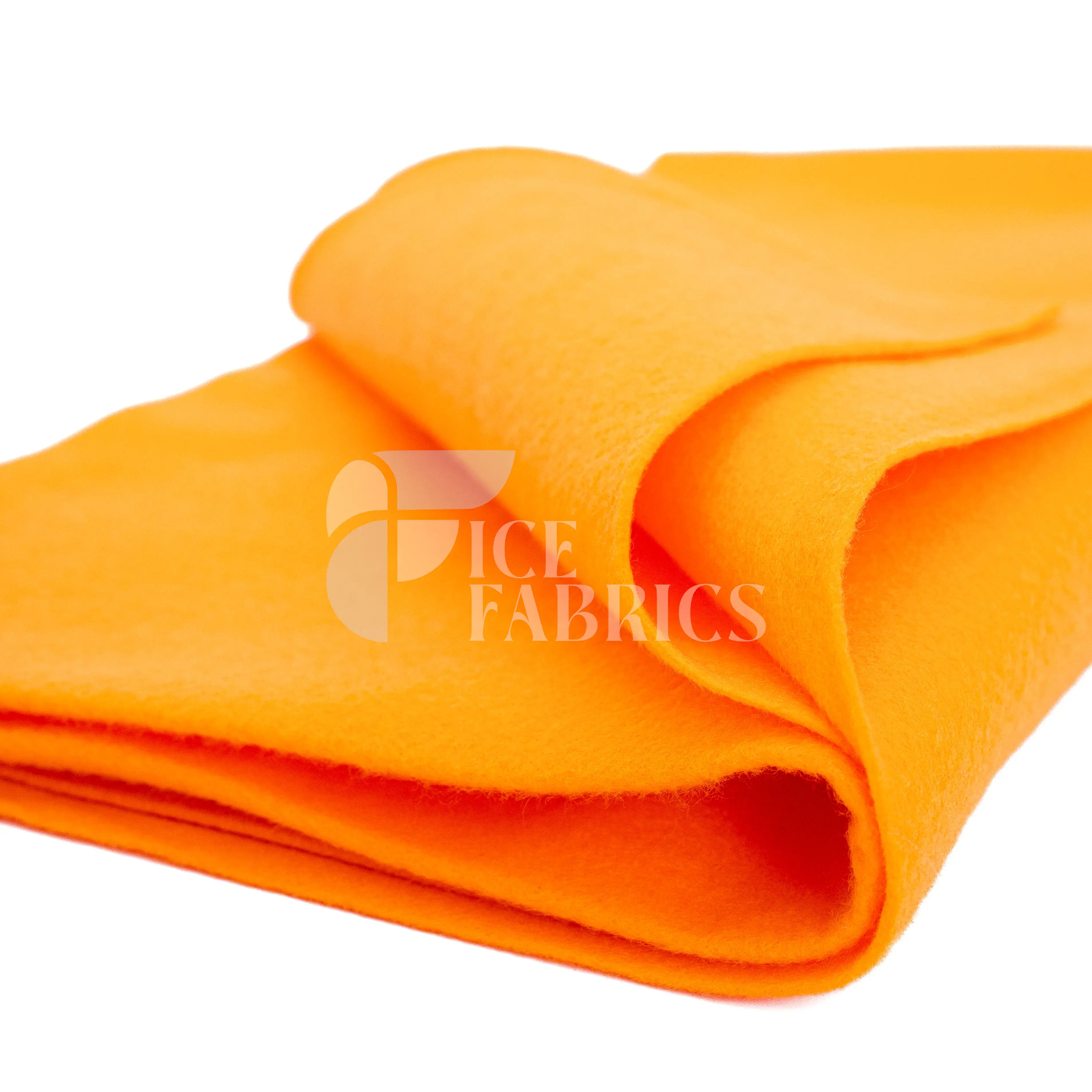 Tangerine Acrylic Felt Fabric / 1.6mm Thick _ 72” Wide ICE FABRICS By The Yard