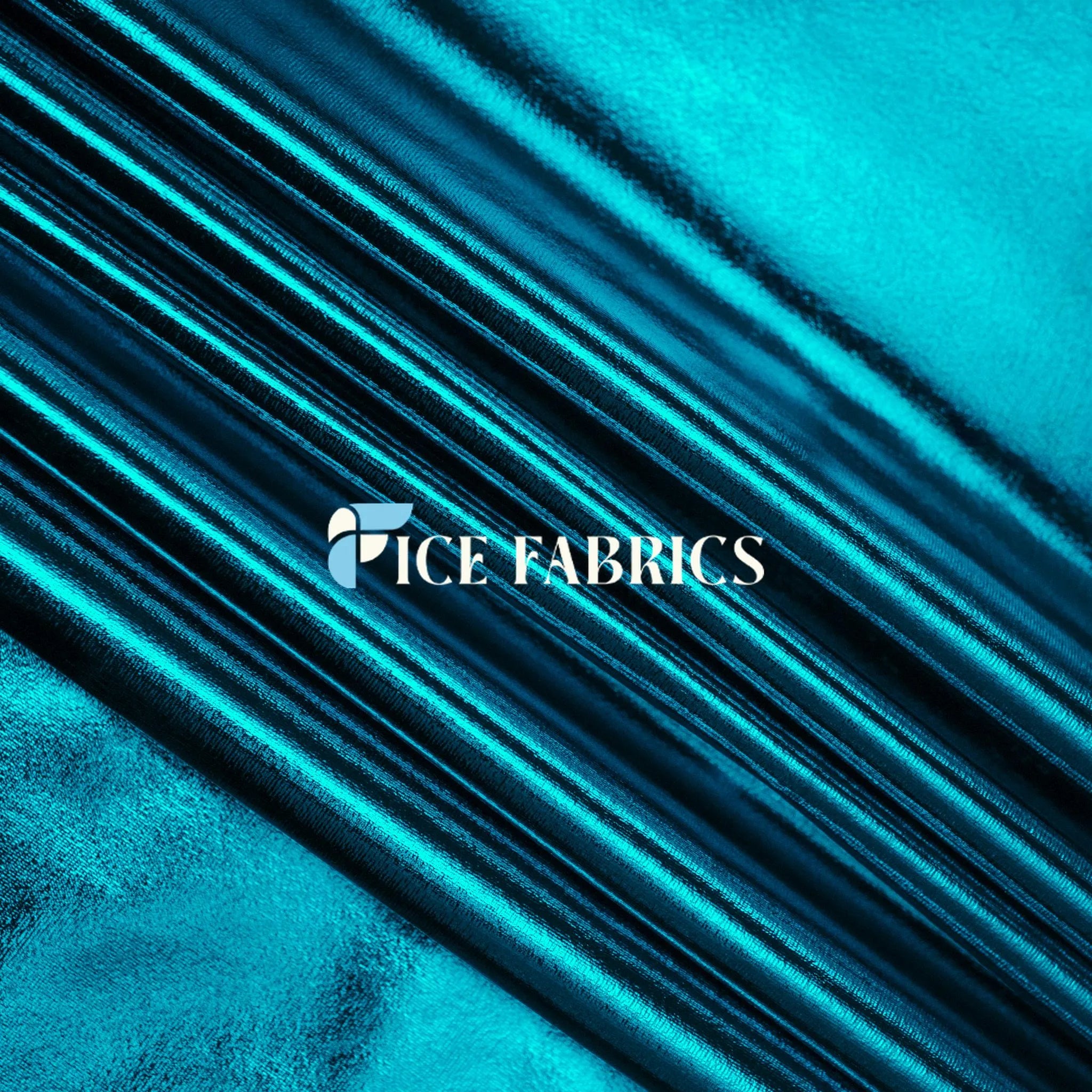 Turquoise 4 Way Stretch Shiny Spandex Fabric By The Yard