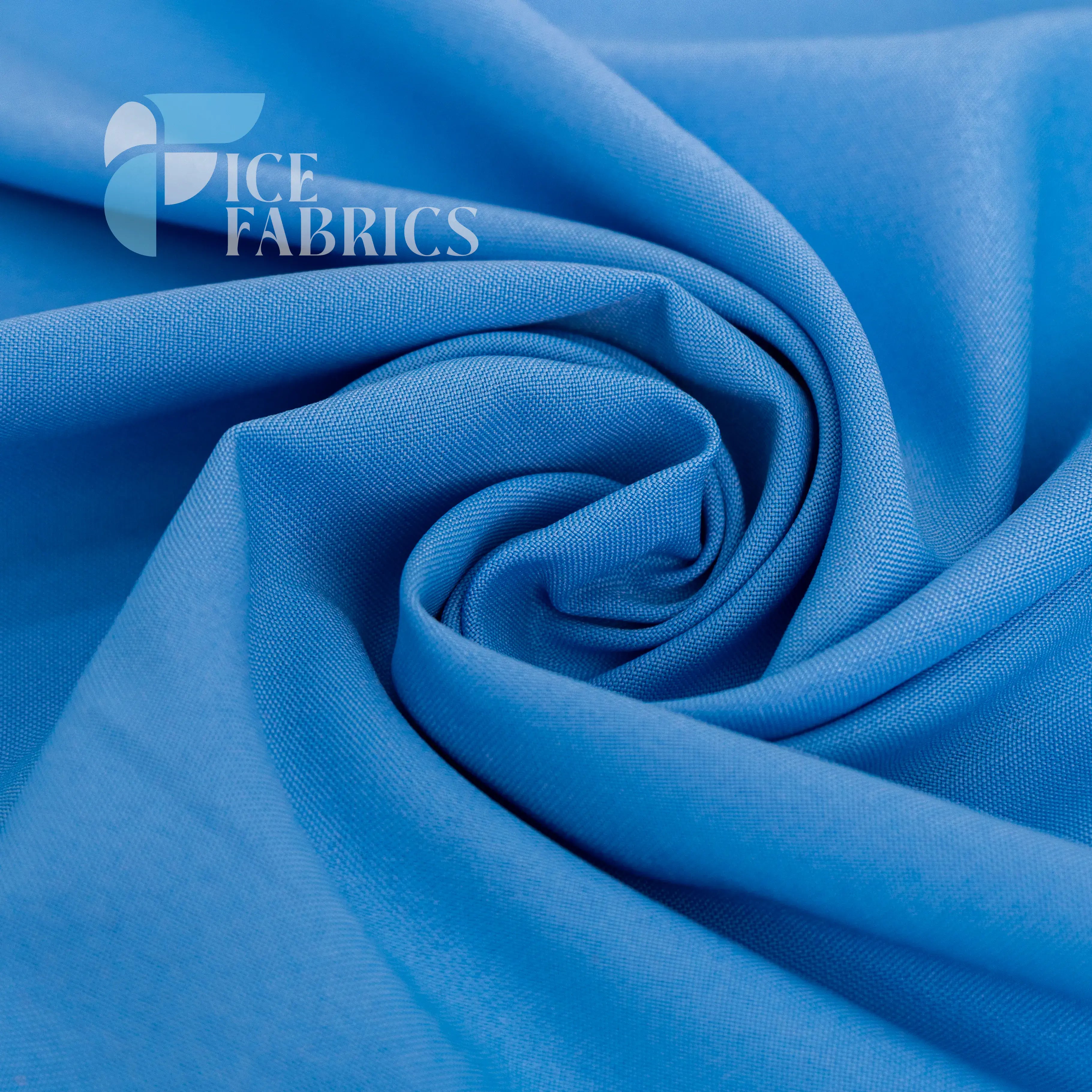 Turquoise Solid Poly Poplin Fabric By The Yard