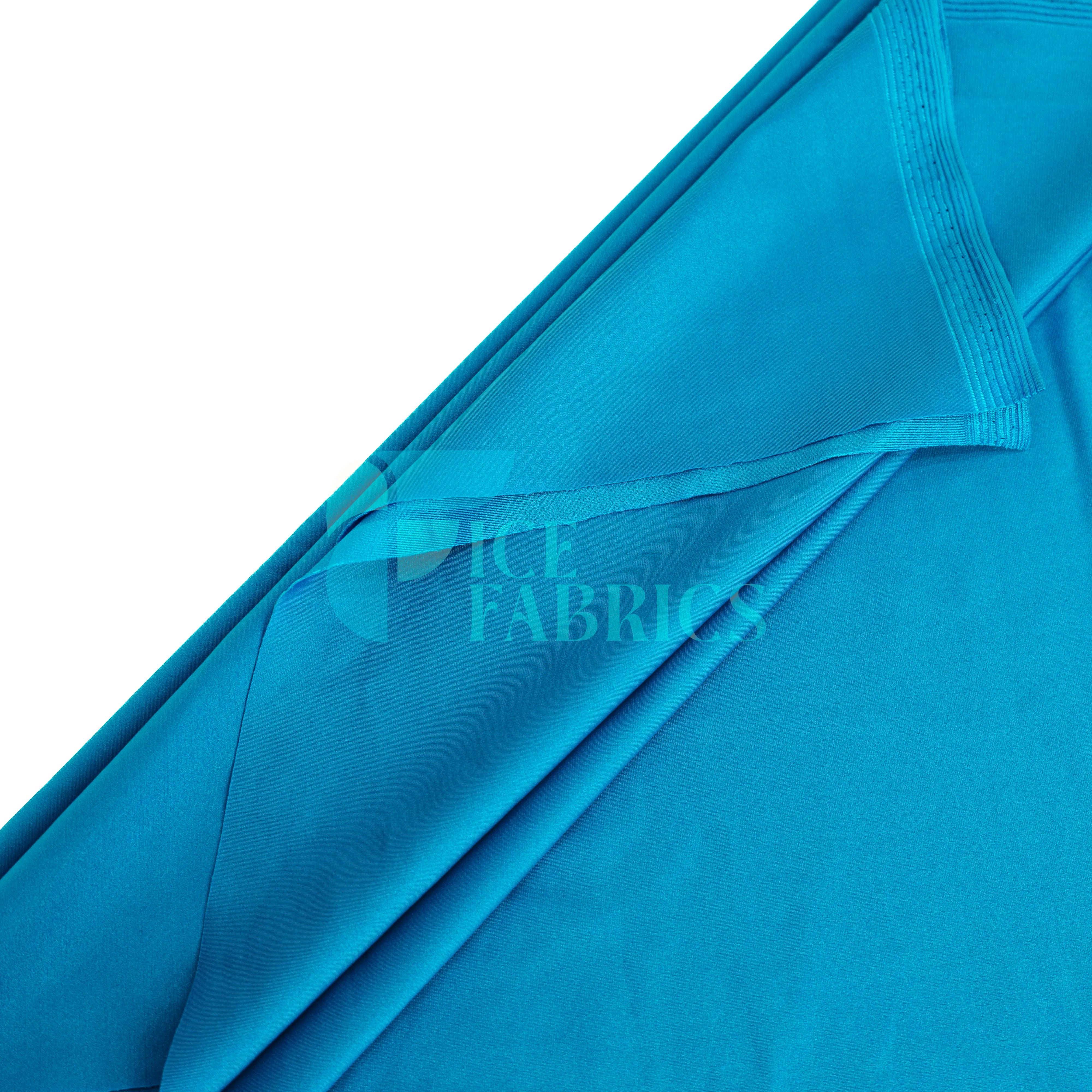 Jordan Turquoise Shiny Nylon Spandex Fabric / 4 Way stretch