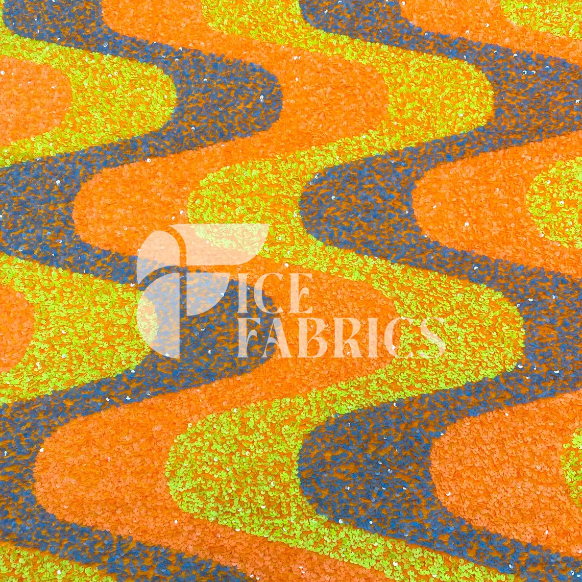 Stretch Velvet Sequin Fabric