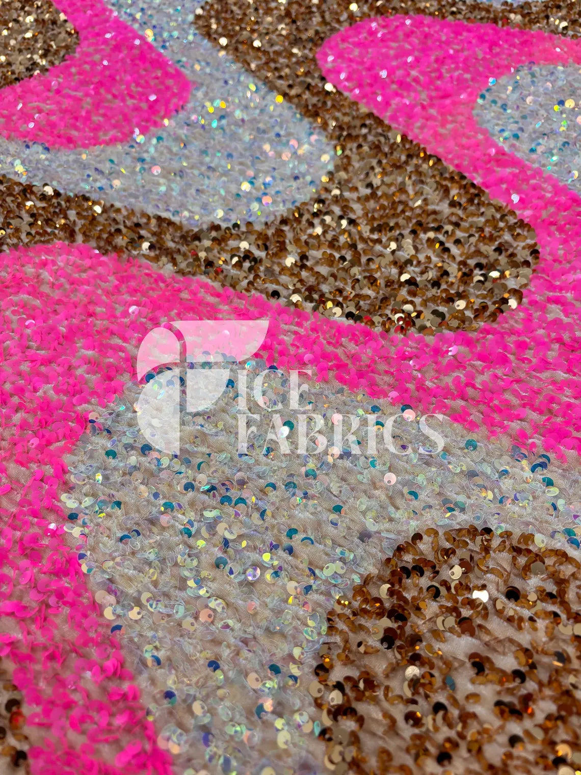 Stretch Velvet Sequin Fabric